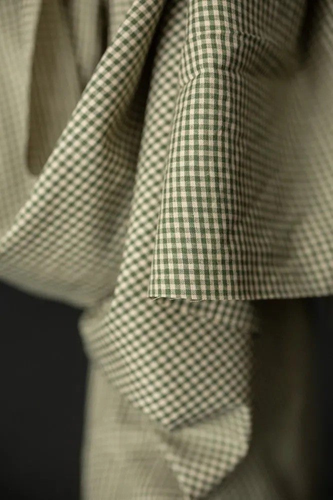 Cardamom Gingham Handwoven Cotton — Merchant and Mills, photo 2 of 3