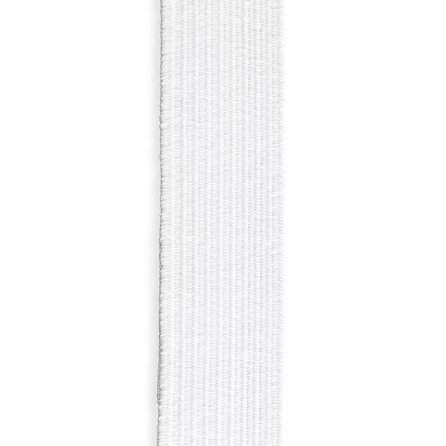 1/8" Braided Elastic - White