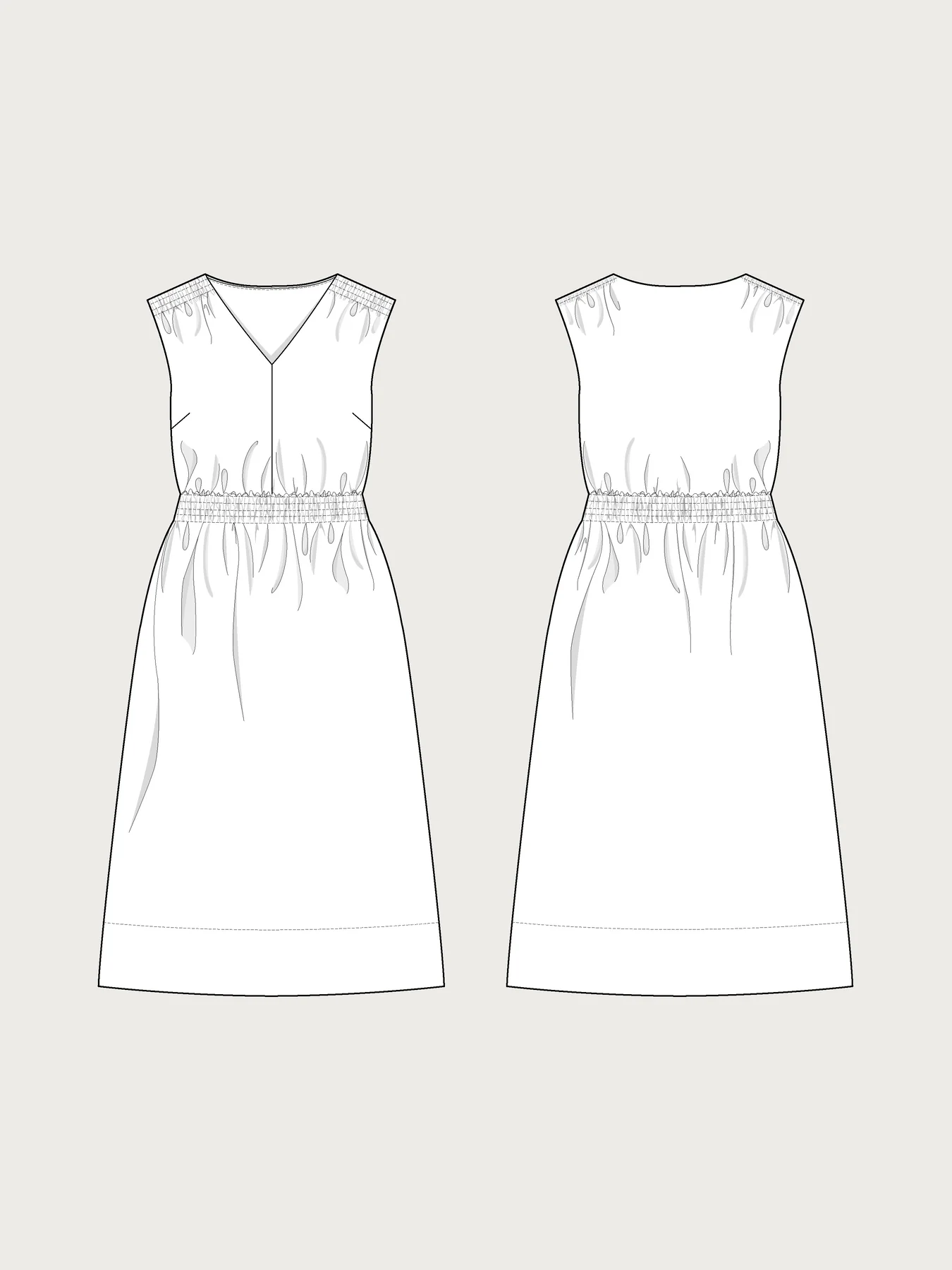 Smocked Dress — The Assembly Line, photo 1 of 6