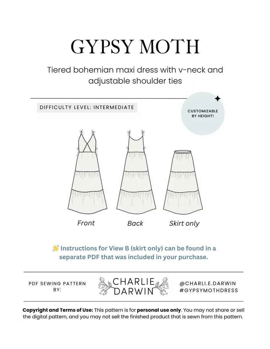 Gypsy Moth Dress — Charlie Darwin Textiles, photo 2 of 8