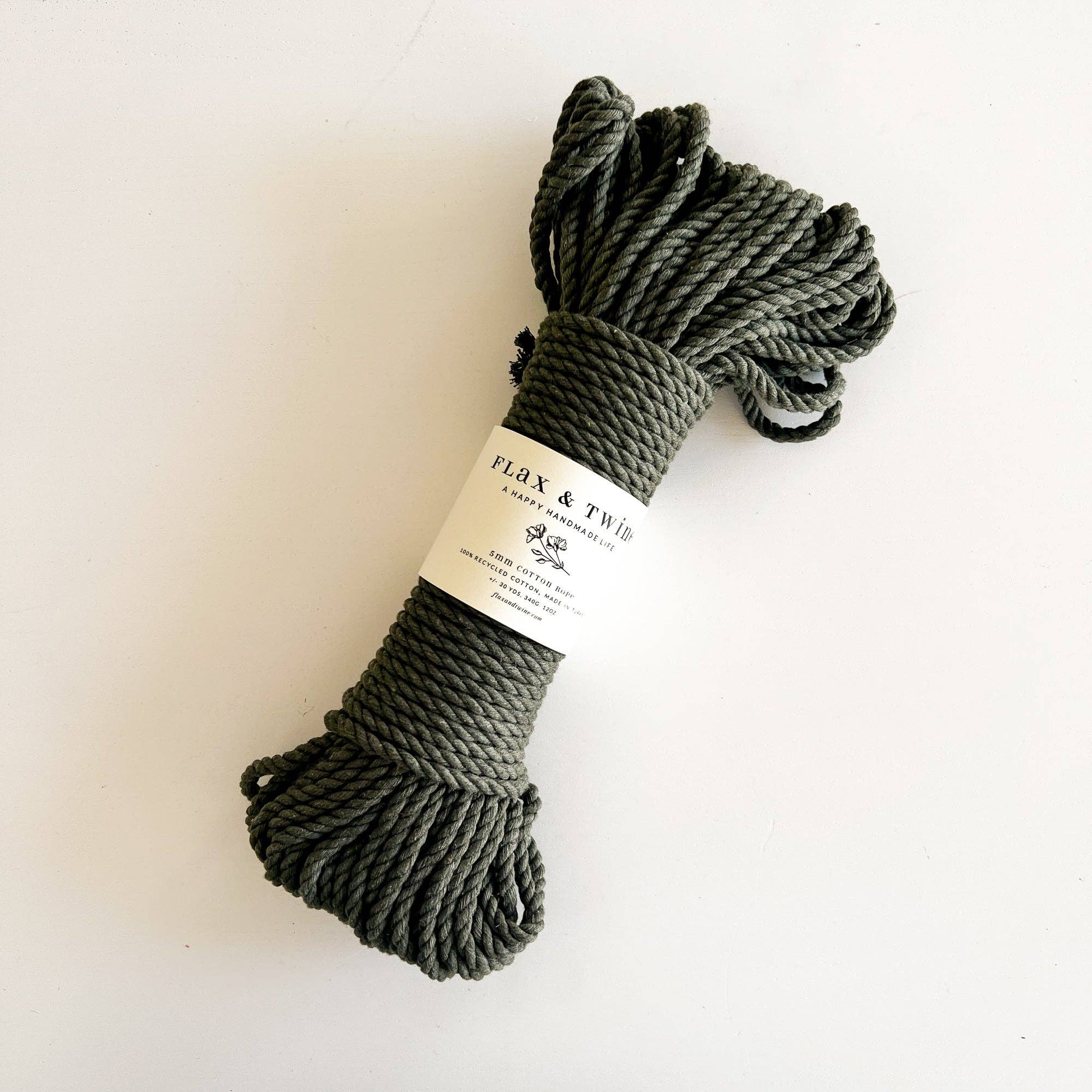 5mm Brenn Twisted Cotton Rope — Flax & Twine, photo 6 of 8