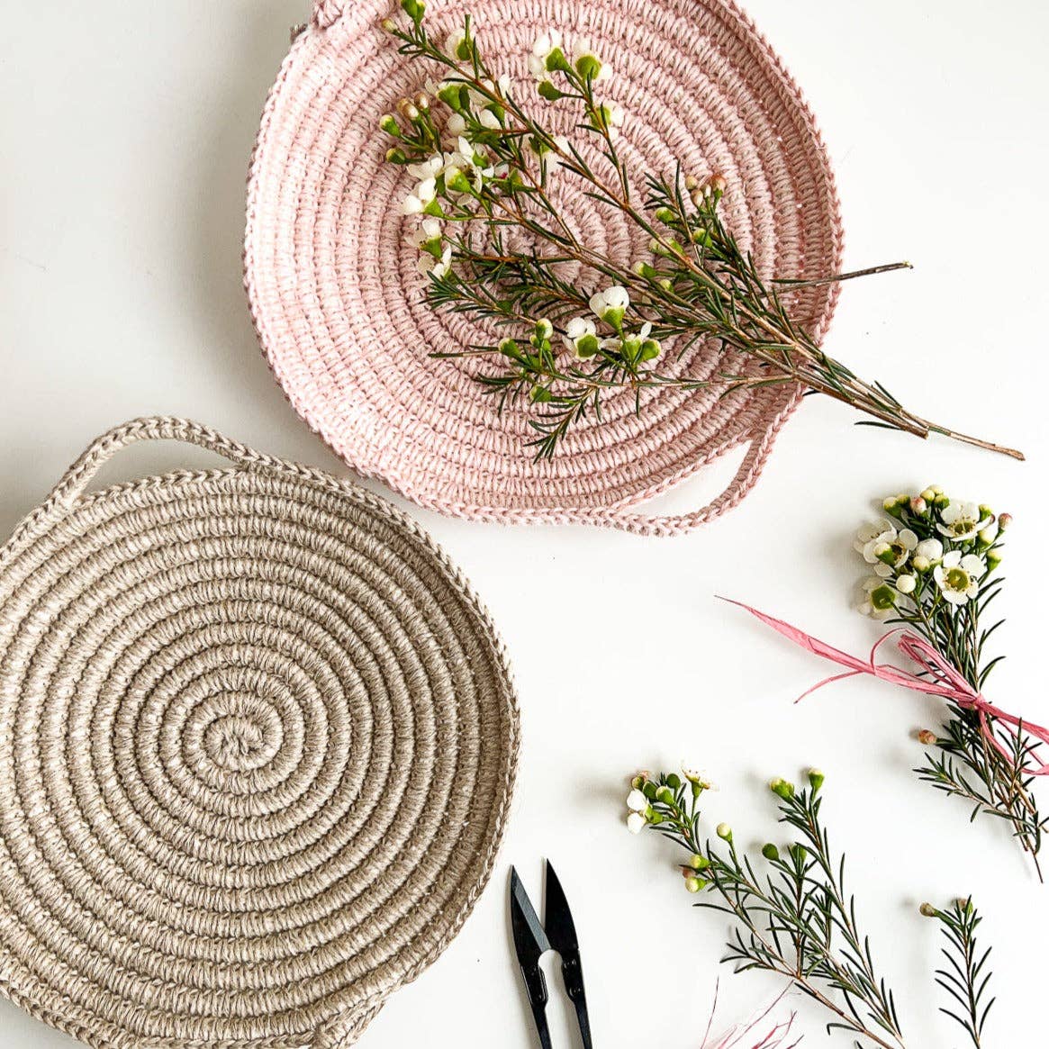 Skye Linen Basket Kit — Flax & Twine, photo 2 of 8