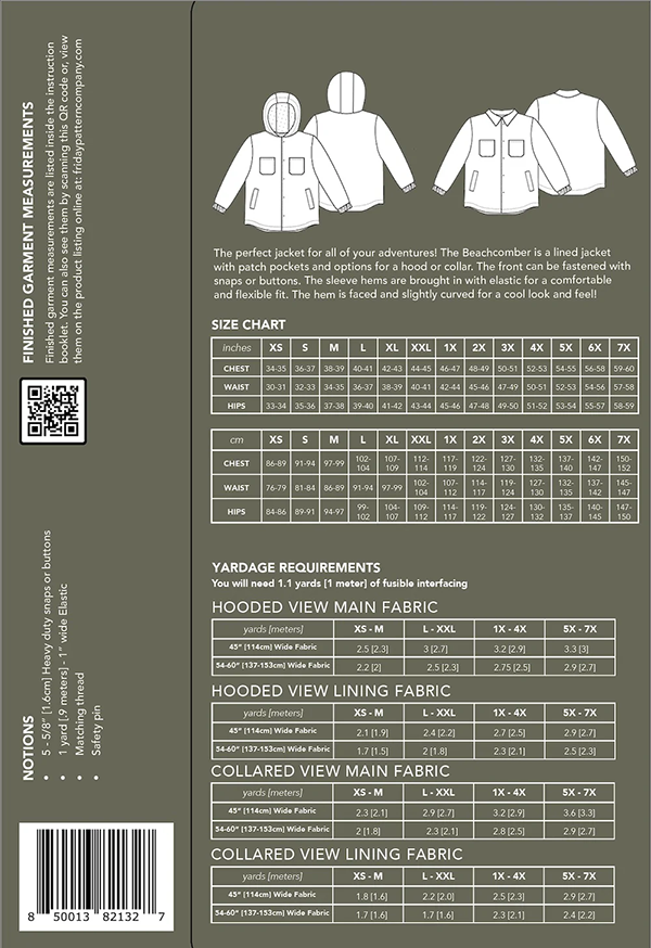 Beachcomber Jacket — Friday Pattern Co, photo 2 of 6