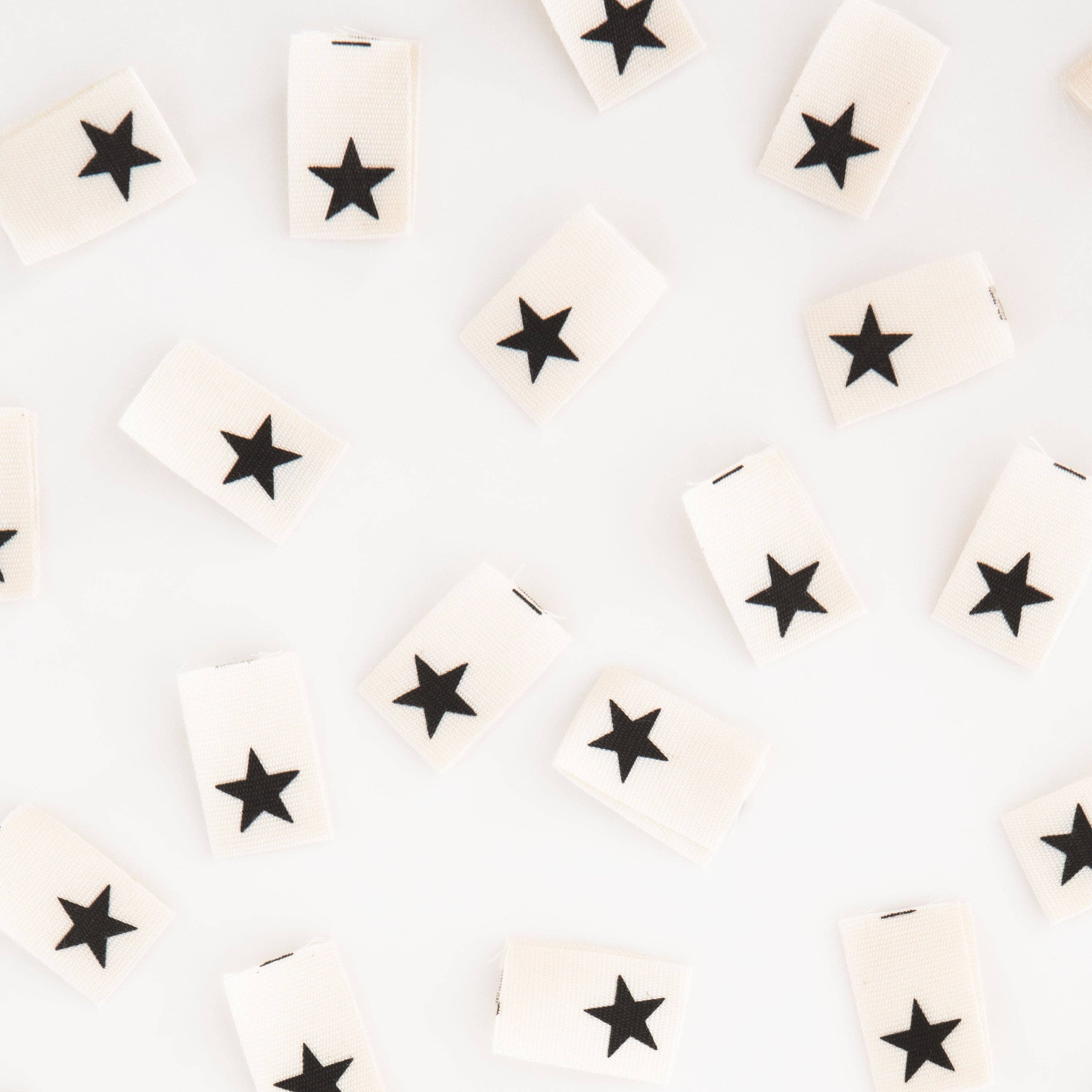 Black Stars woven labels — Sarah Hearts, photo 3 of 3