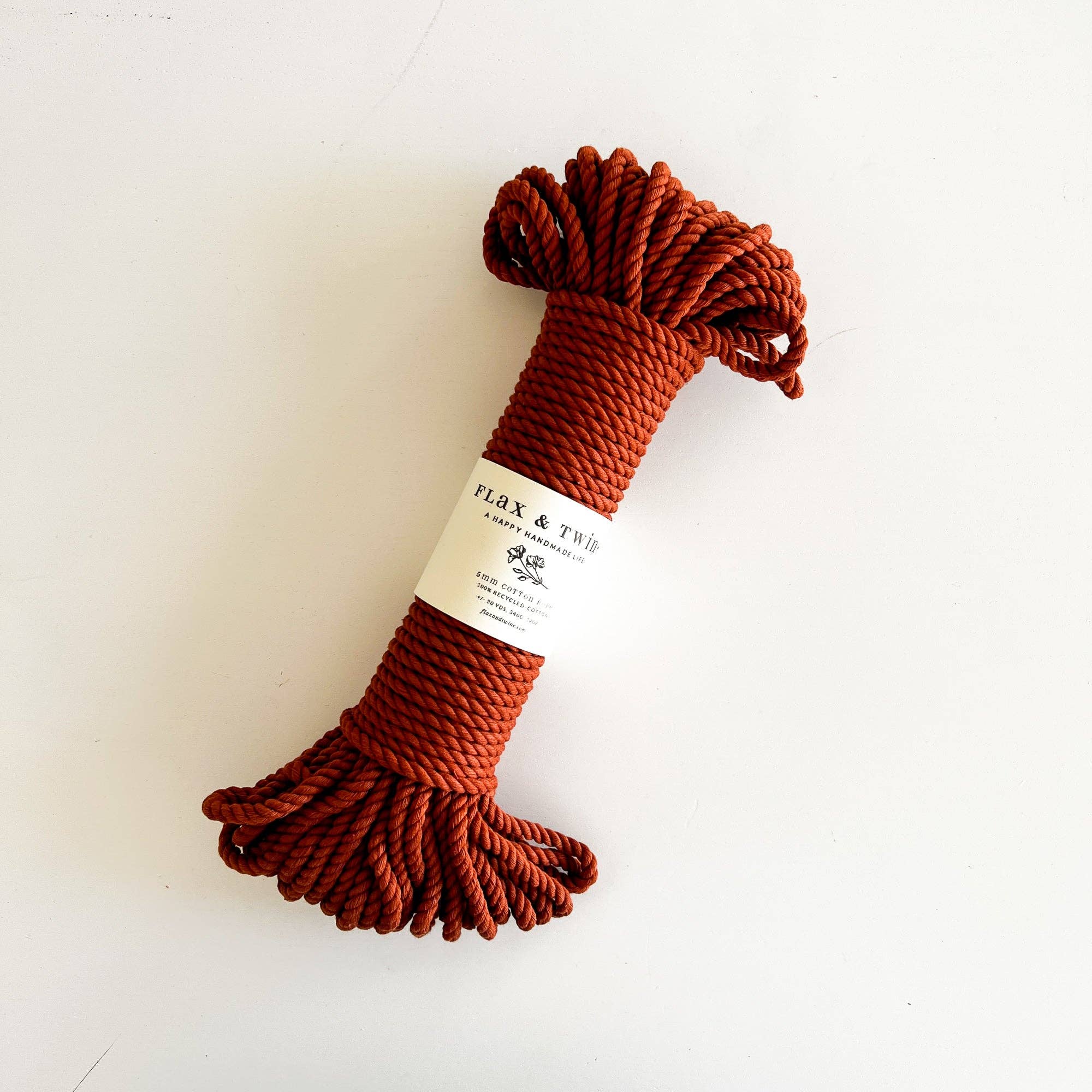 5mm Brenn Twisted Cotton Rope — Flax & Twine, photo 4 of 8