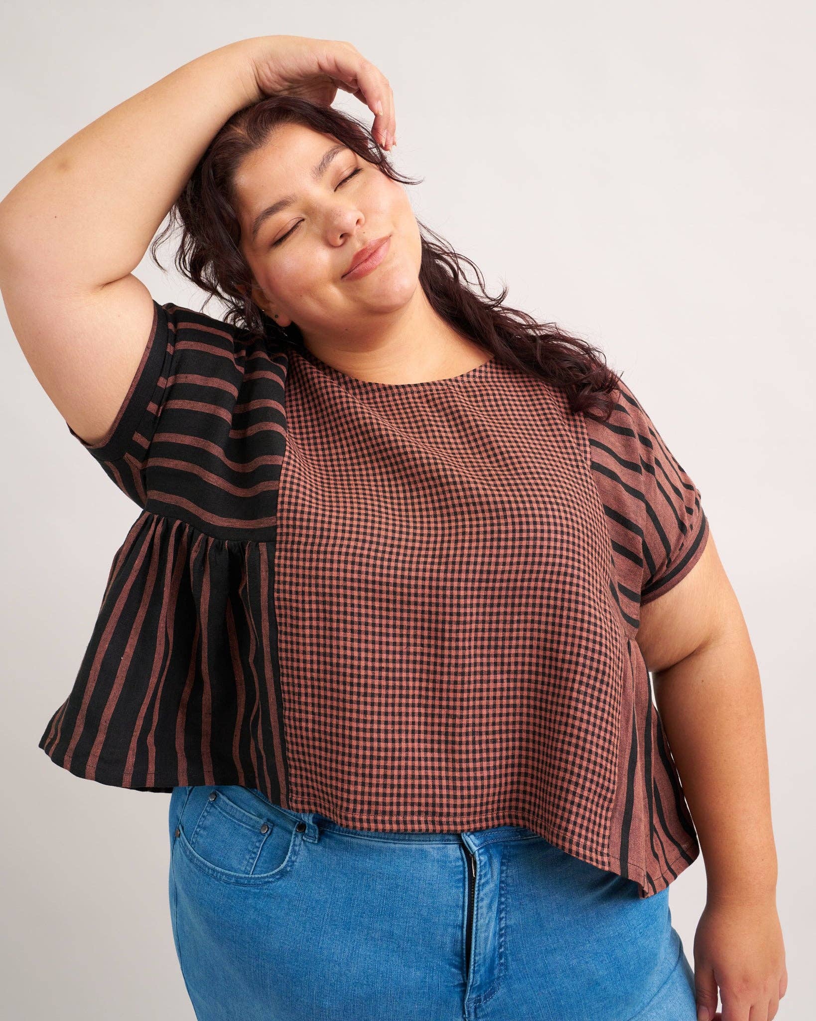 Collage Gather Top Printed Sewing Pattern, photo 5 of 8