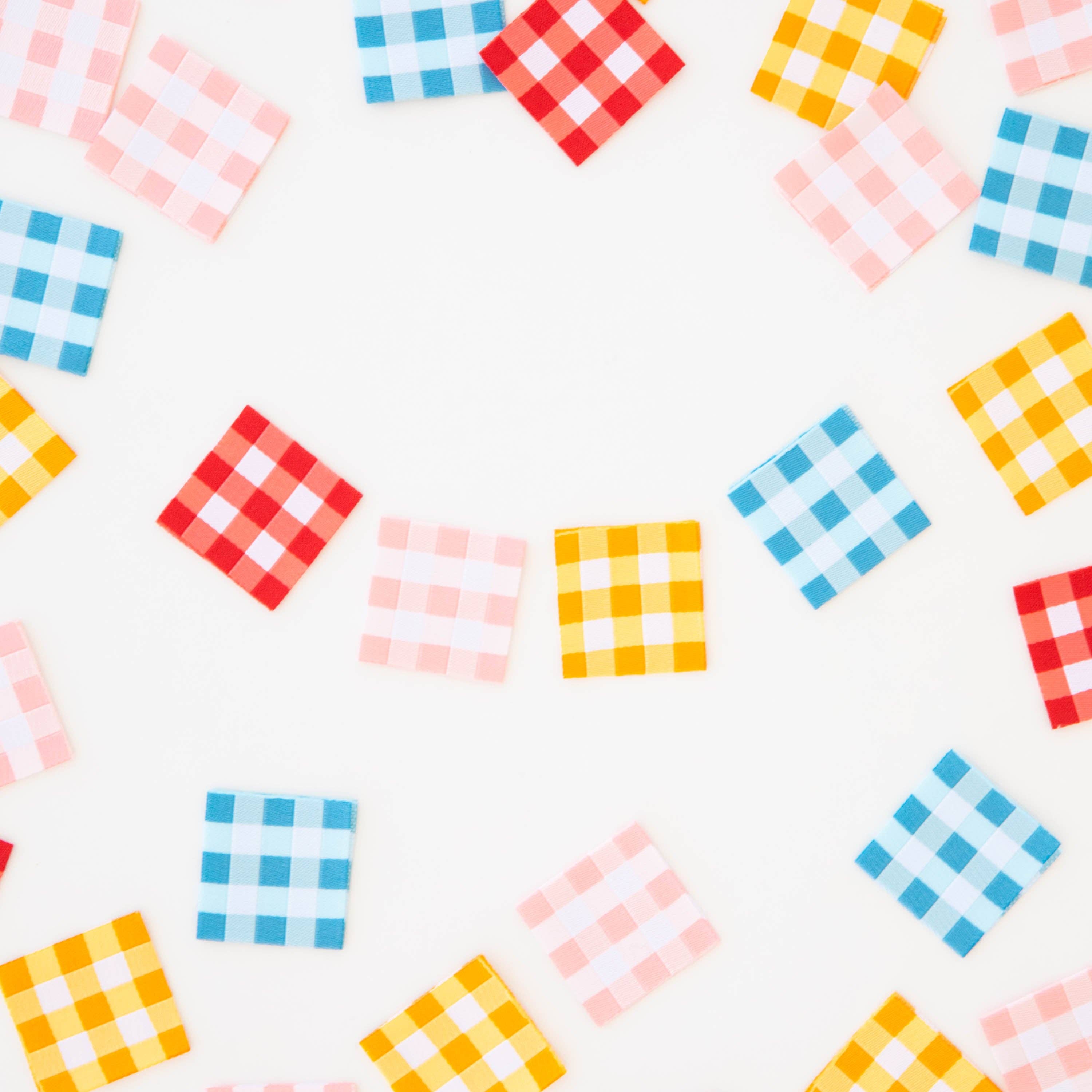 Gingham woven labels — Sarah Hearts, photo 3 of 3