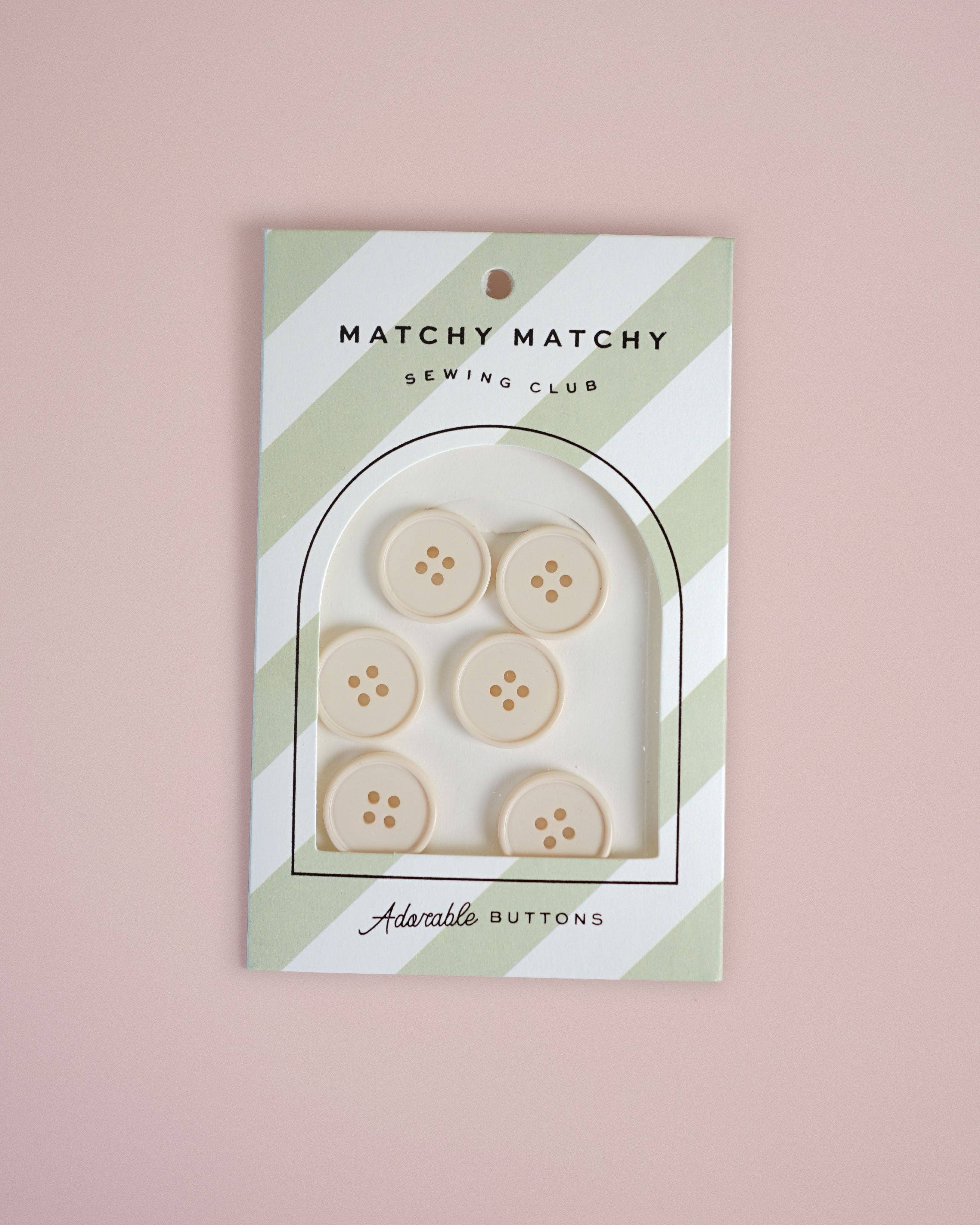 Retro Buttons (22mm) — Matchy Matchy Sewing Club, photo 8 of 8