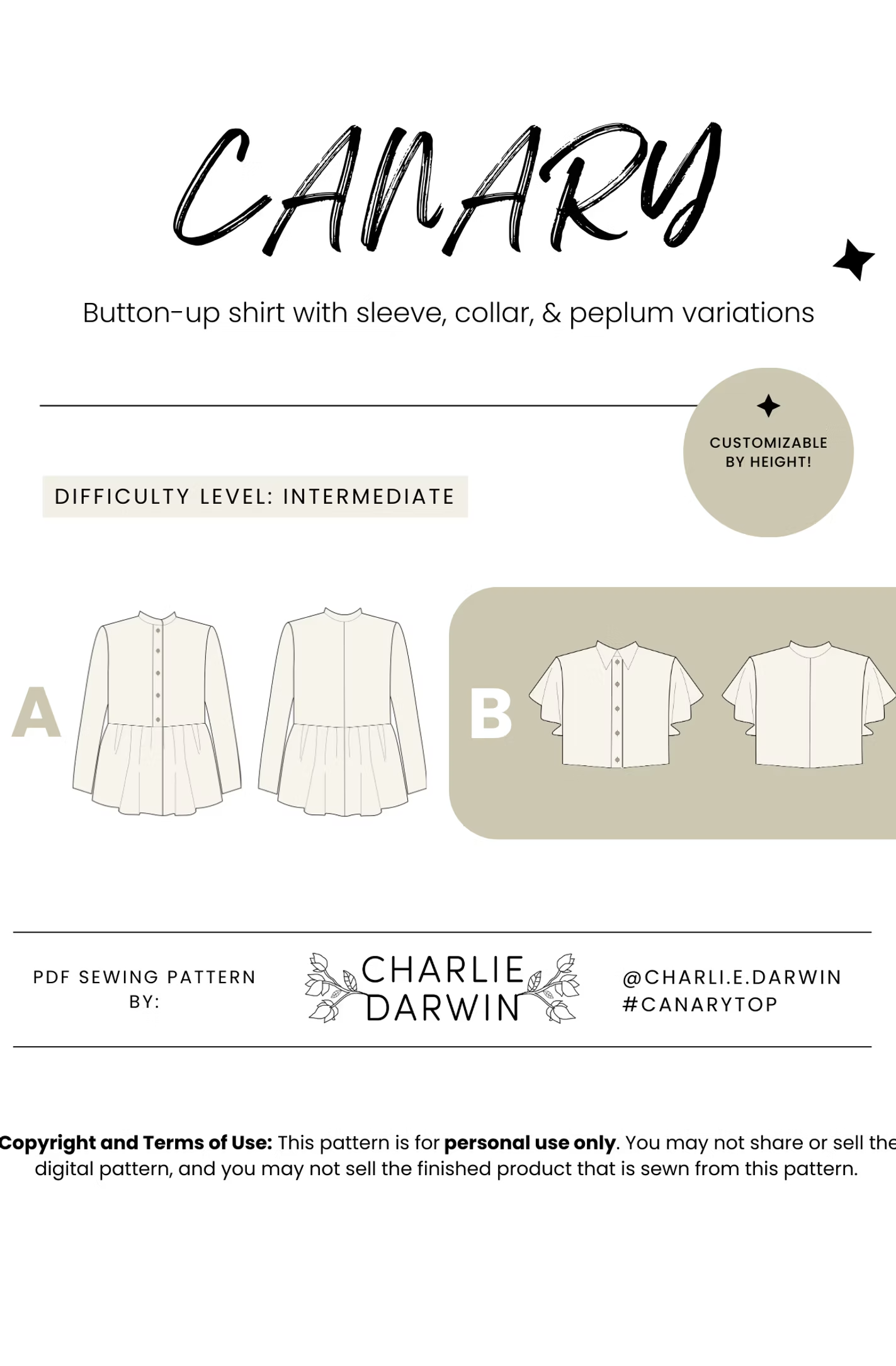 Canary Shirt — Charlie Darwin Textiles, photo 2 of 8