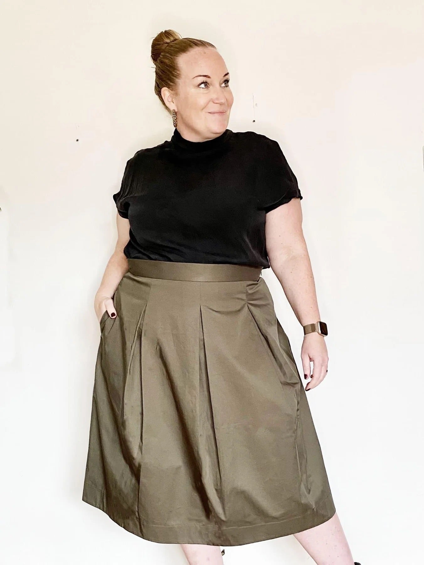 Three Pleat Skirt — The Assembly Line, photo 3 of 4