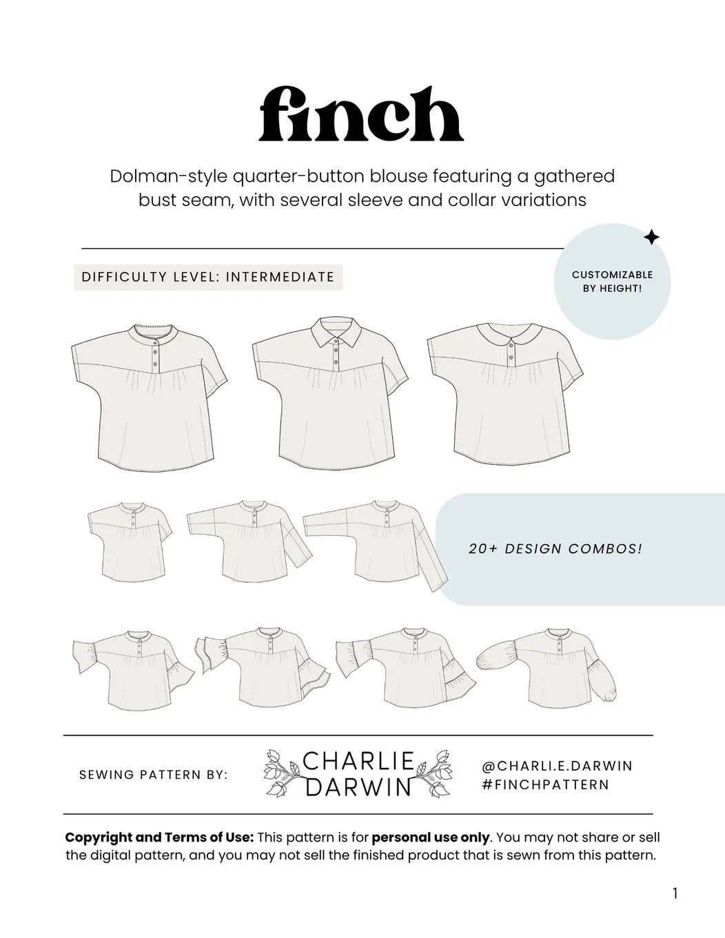 Finch Shirt — Charlie Darwin Textiles, photo 2 of 8