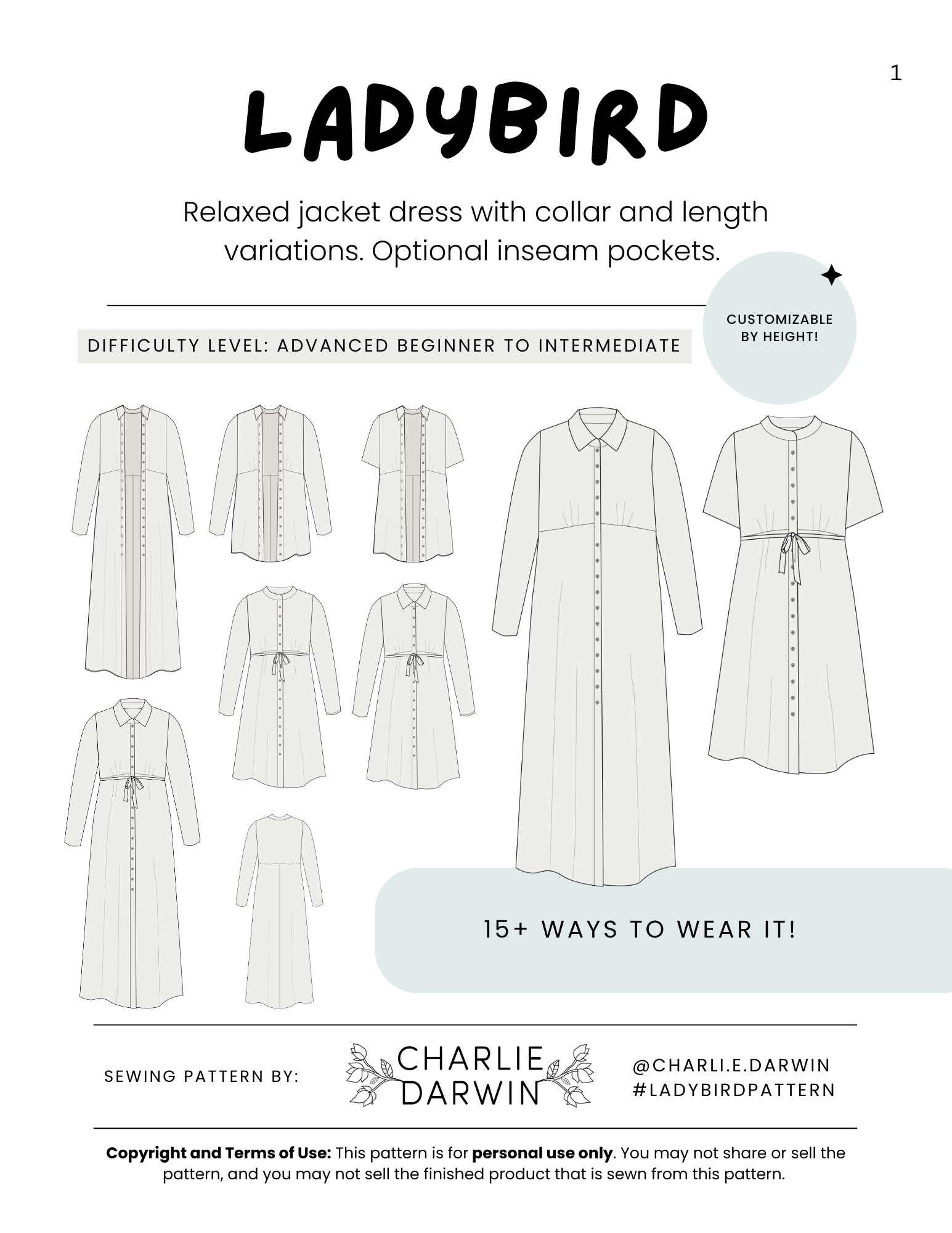 Ladybird Dress — Charlie Darwin Textiles, photo 2 of 3