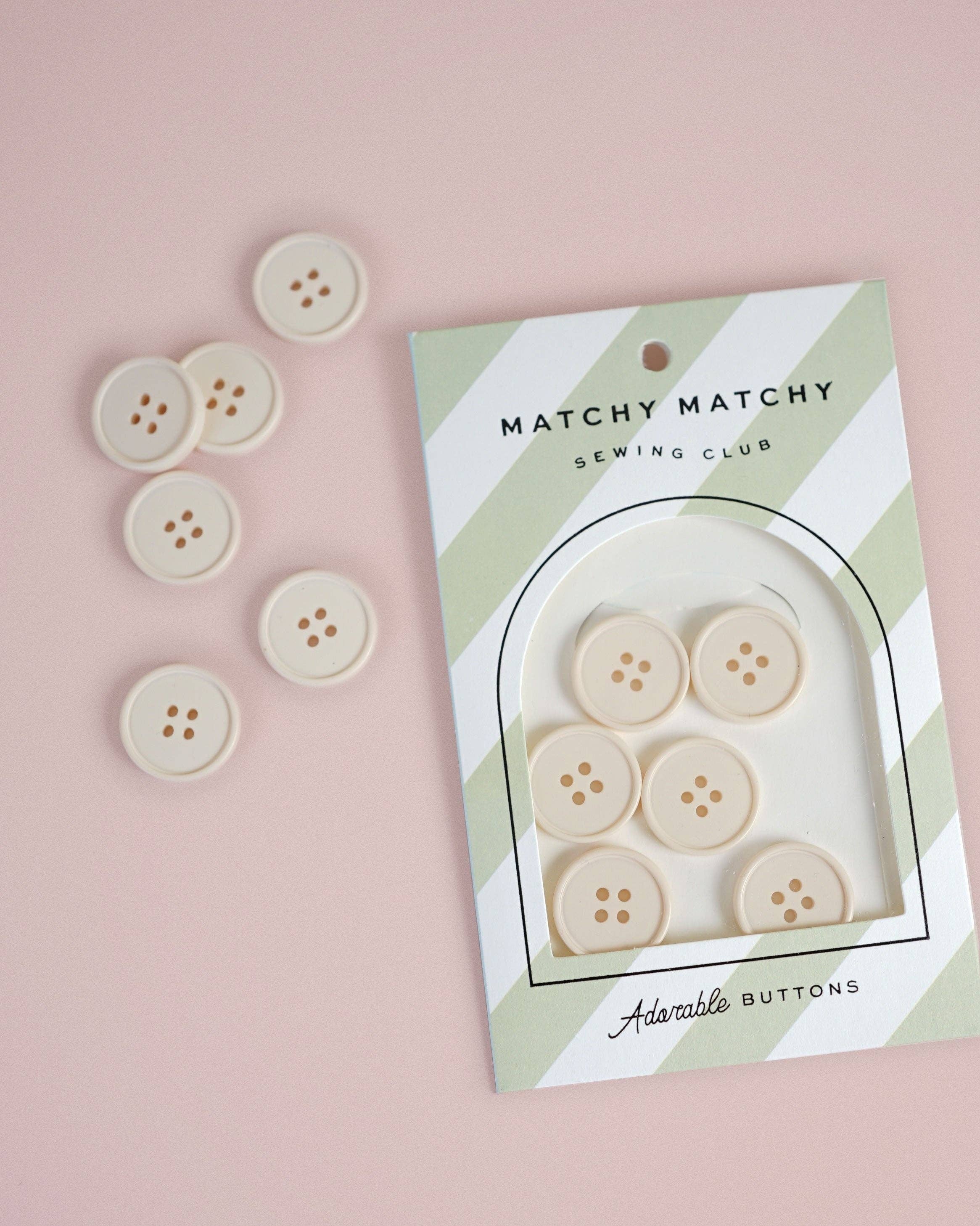 Retro Buttons (22mm) — Matchy Matchy Sewing Club, photo 6 of 8