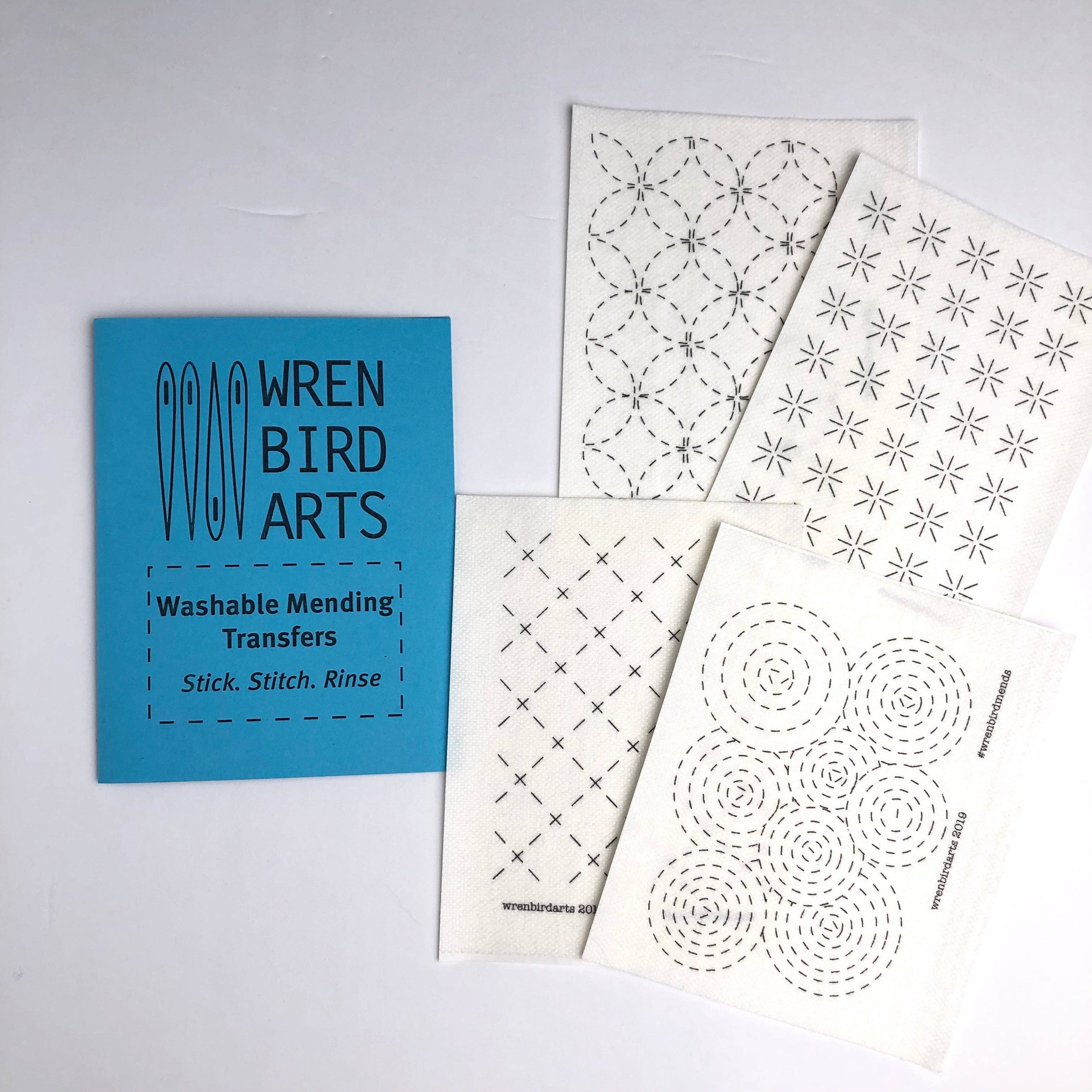 Washable Mending/Embroidery Transfers — Wren Bird Arts, photo 4 of 8