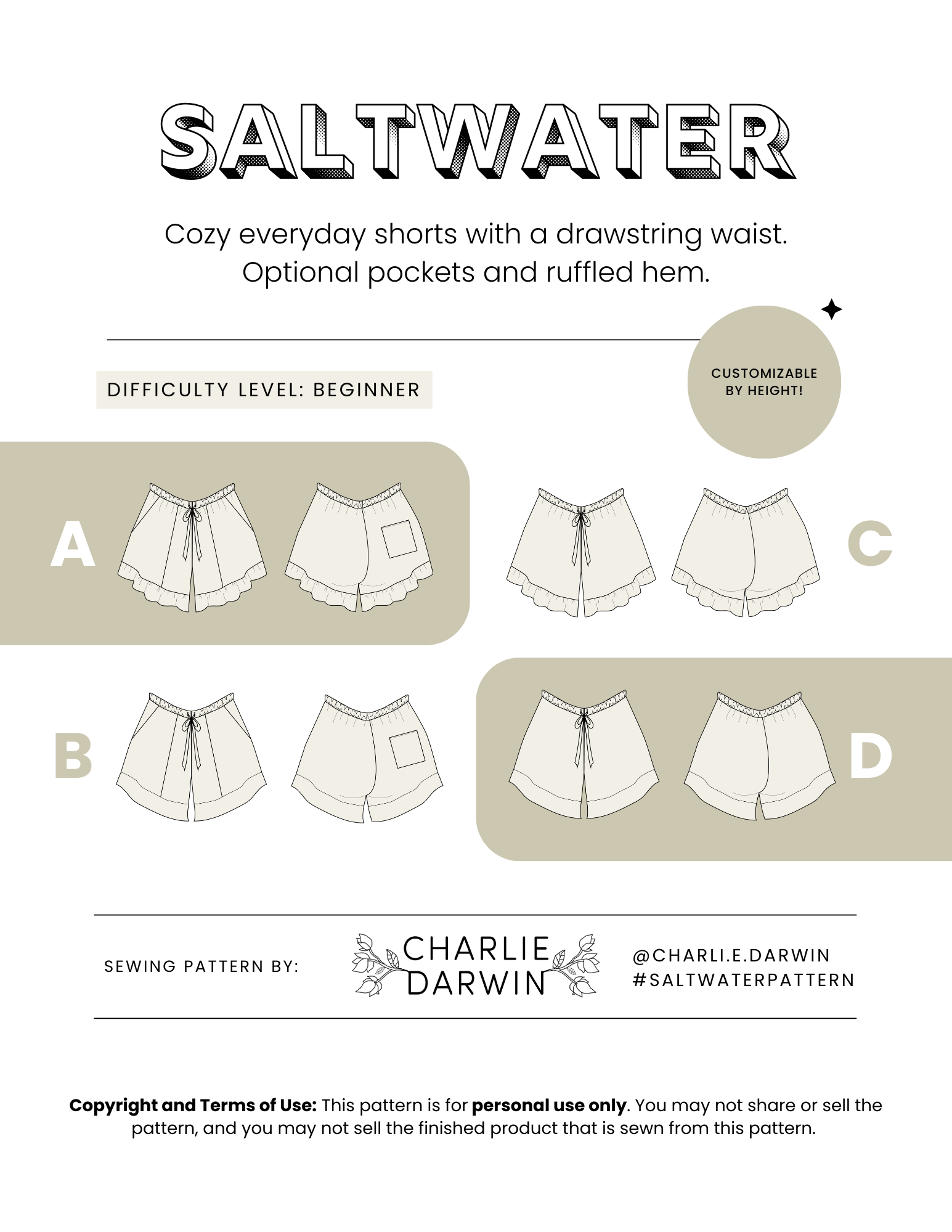 Saltwater Set — Charlie Darwin Textiles, photo 3 of 3