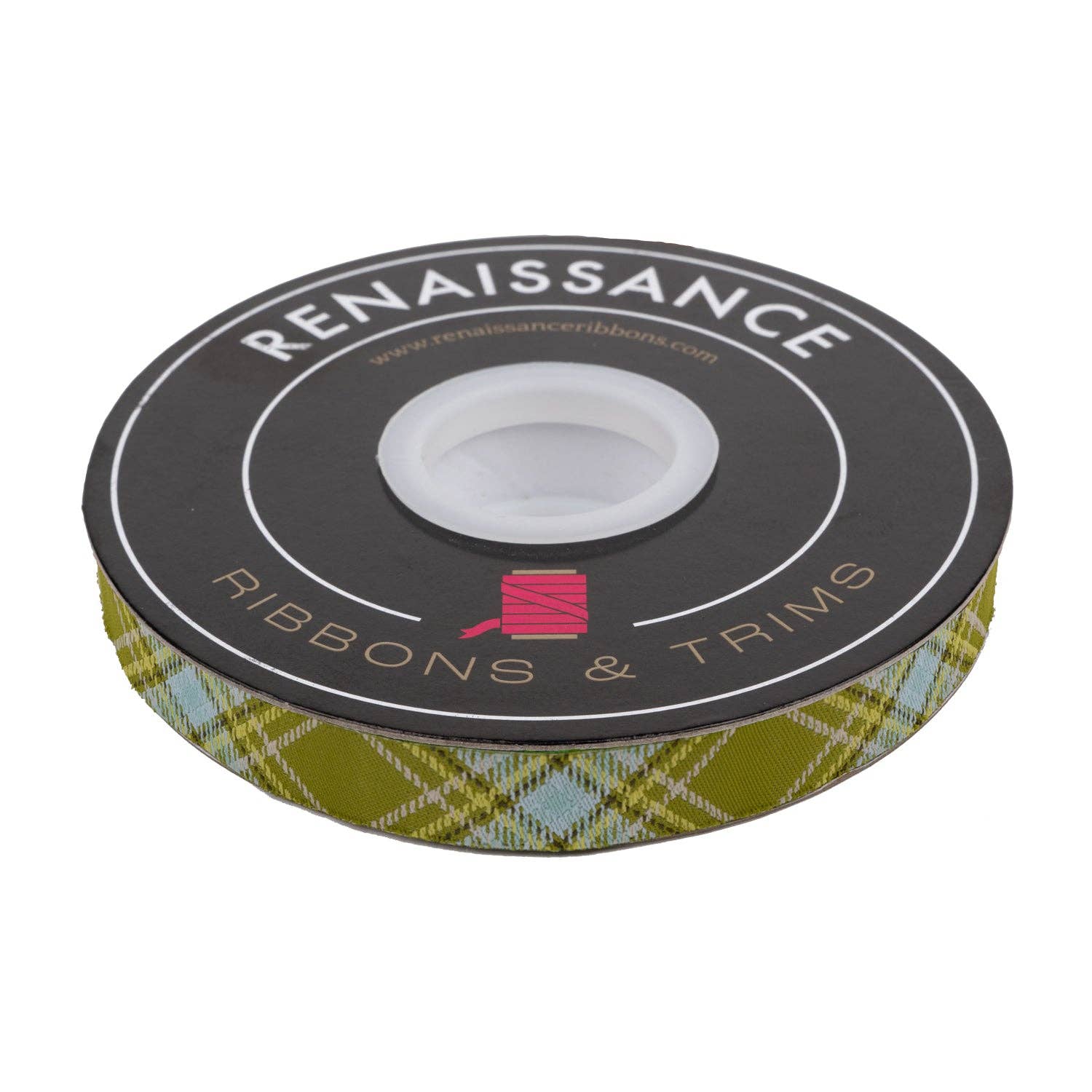 Fern Plaid Ribbon — Renaissance Ribbons, photo 2 of 3