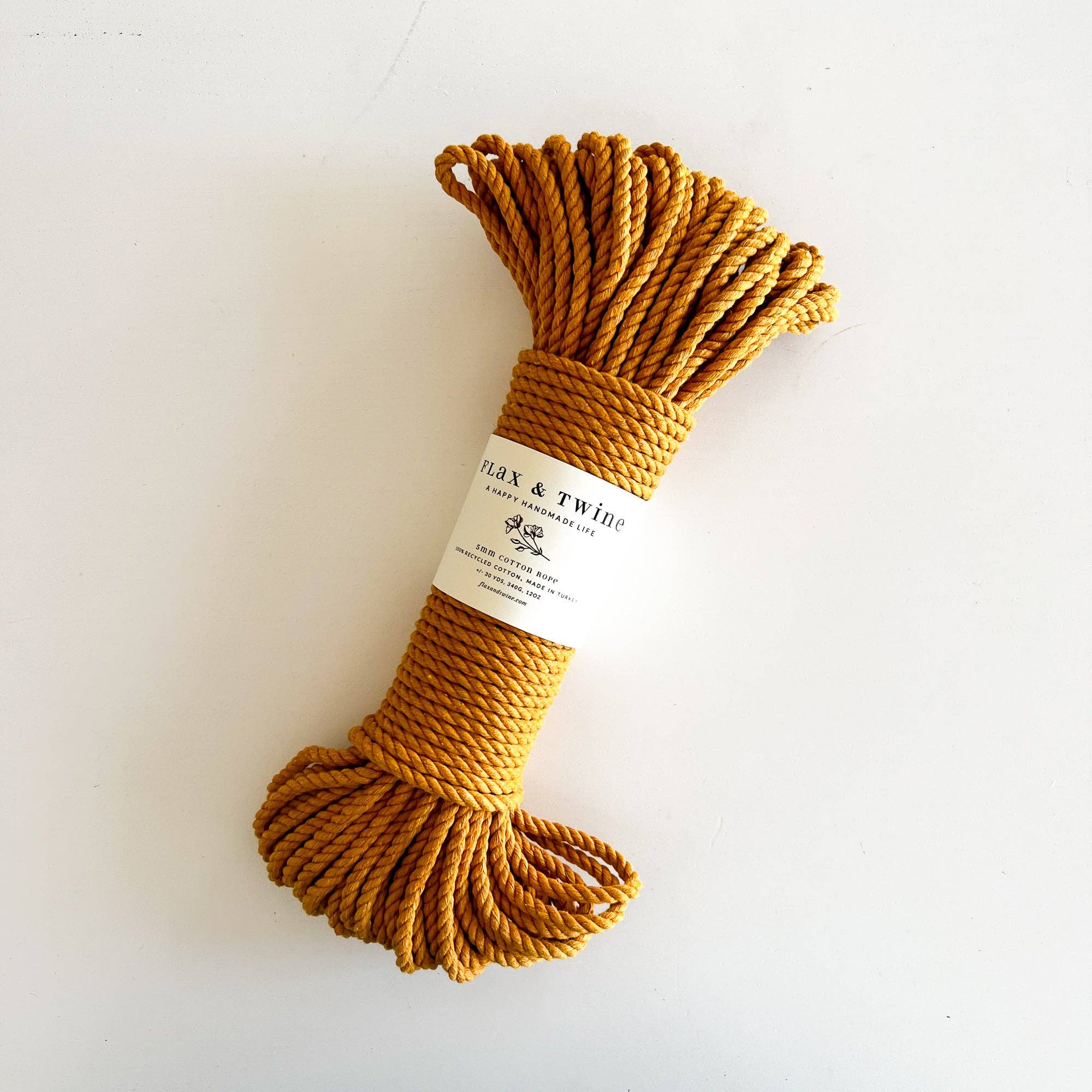 5mm Brenn Twisted Cotton Rope — Flax & Twine, photo 5 of 8