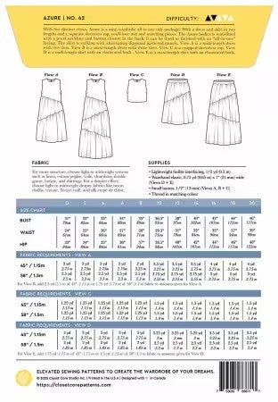 Azure Dress Top and Skirt Sewing Pattern — Closet Core Patterns, photo 8 of 8