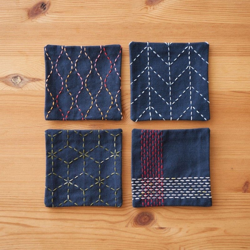 Pre-printed Sashiko Cloth — Hidamari, photo 1 of 3