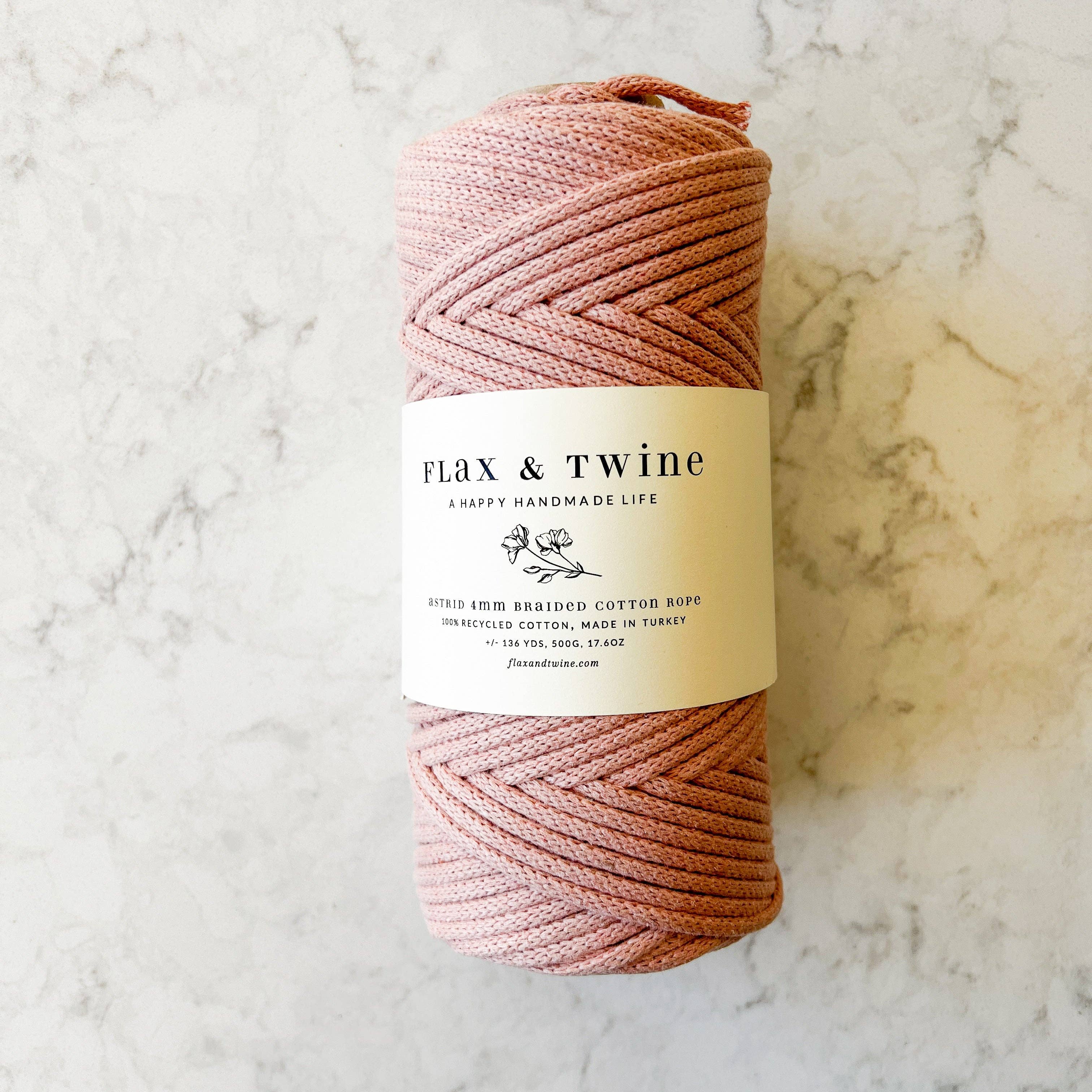 4mm Braided Cotton Rope — Flax & Twine, photo 6 of 7