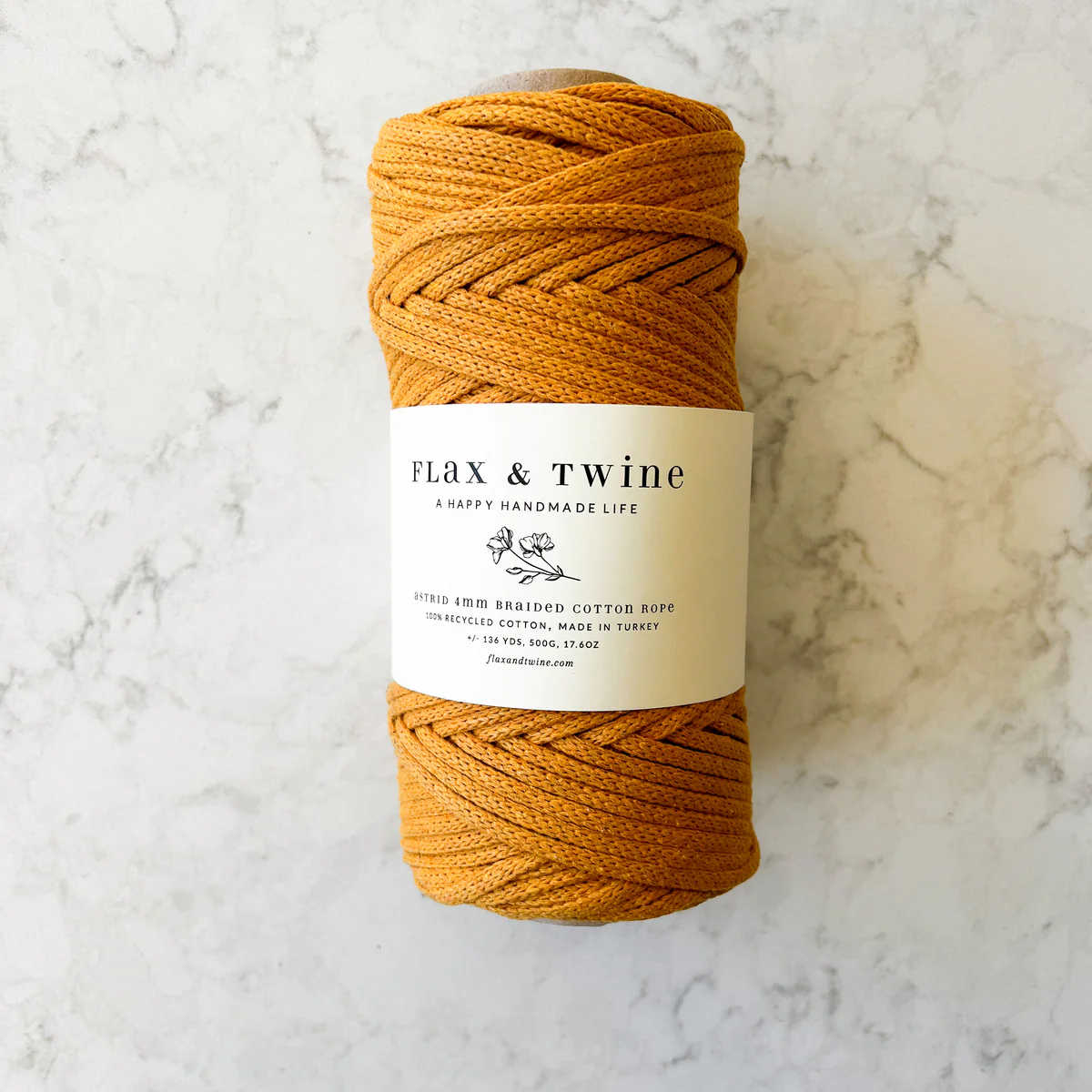 4mm Braided Cotton Rope — Flax & Twine, photo 4 of 7