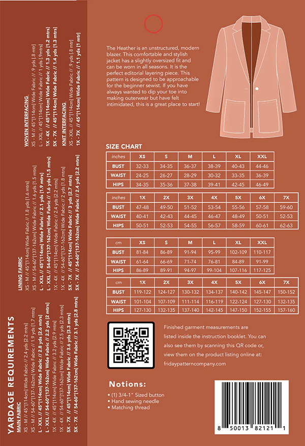 Heather Blazer — Friday Pattern Co, photo 2 of 6