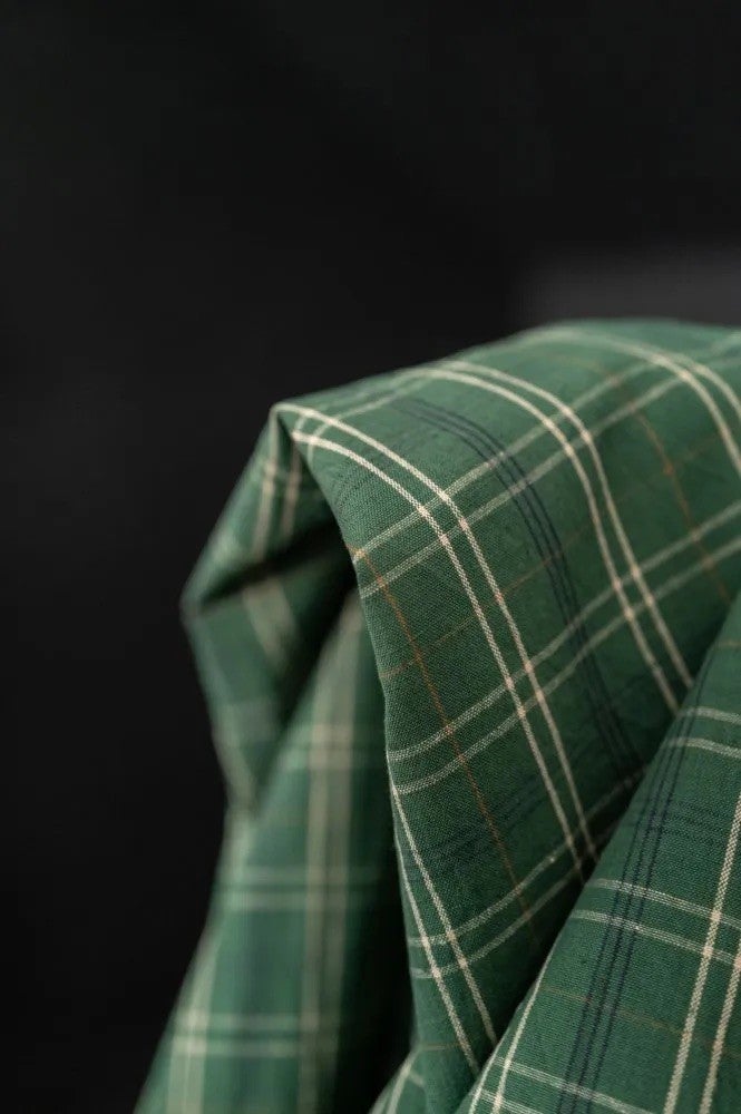 Hispi Organic Cotton/Linen Check — Merchant and Mills, photo 3 of 3