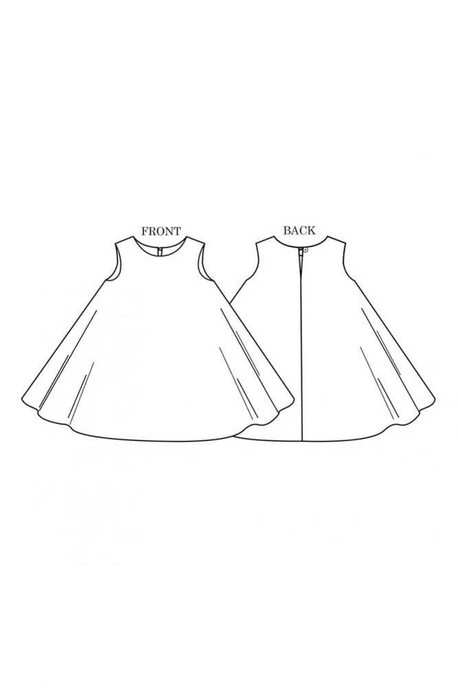 Trapezette Dress (age 3-8yrs) — Merchant and Mills, photo 3 of 3