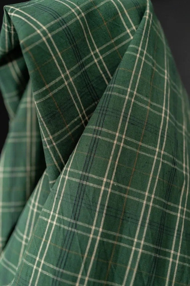 Hispi Organic Cotton/Linen Check — Merchant and Mills, photo 1 of 3