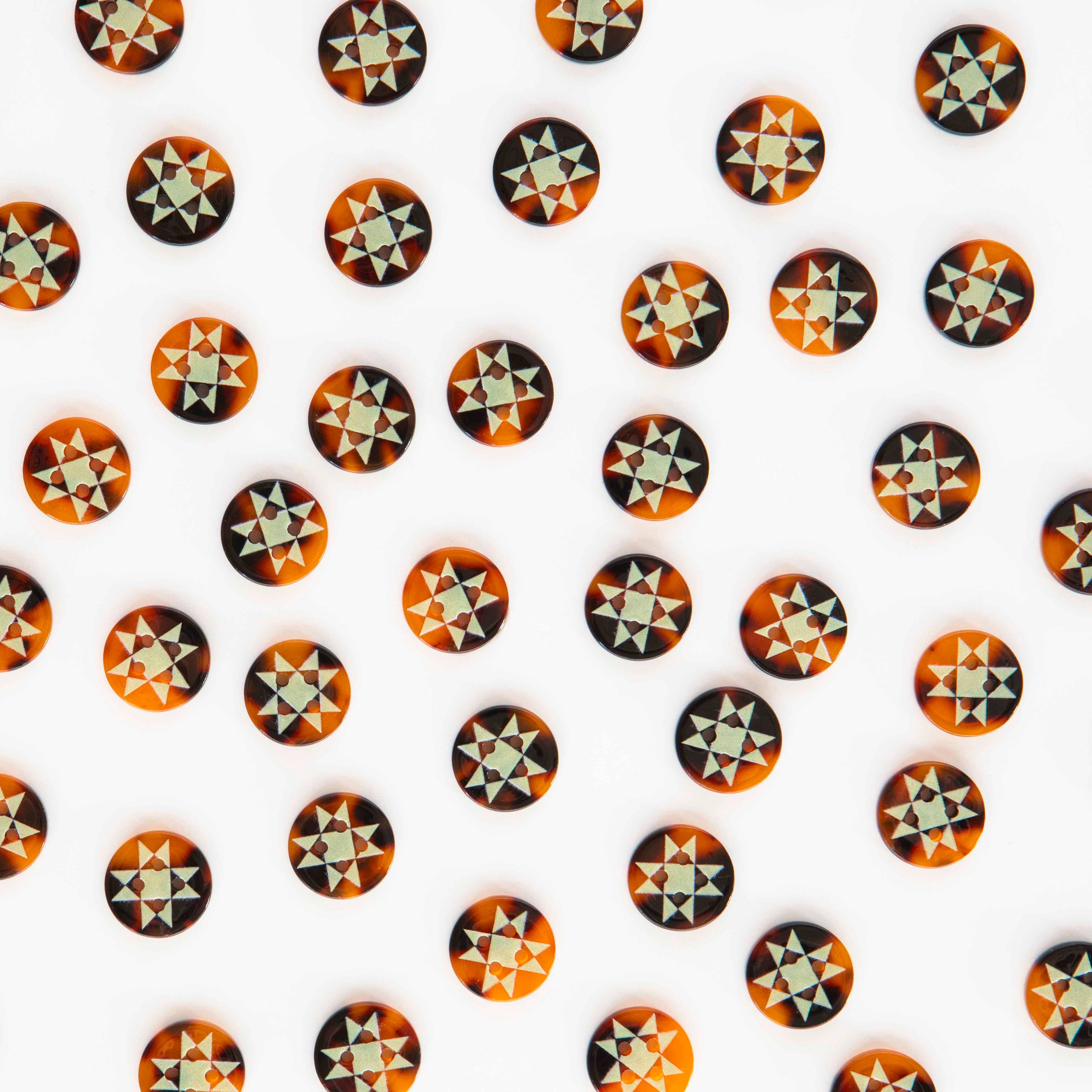 Quilt Star 5/8" Buttons — Sarah Hearts, photo 1 of 2