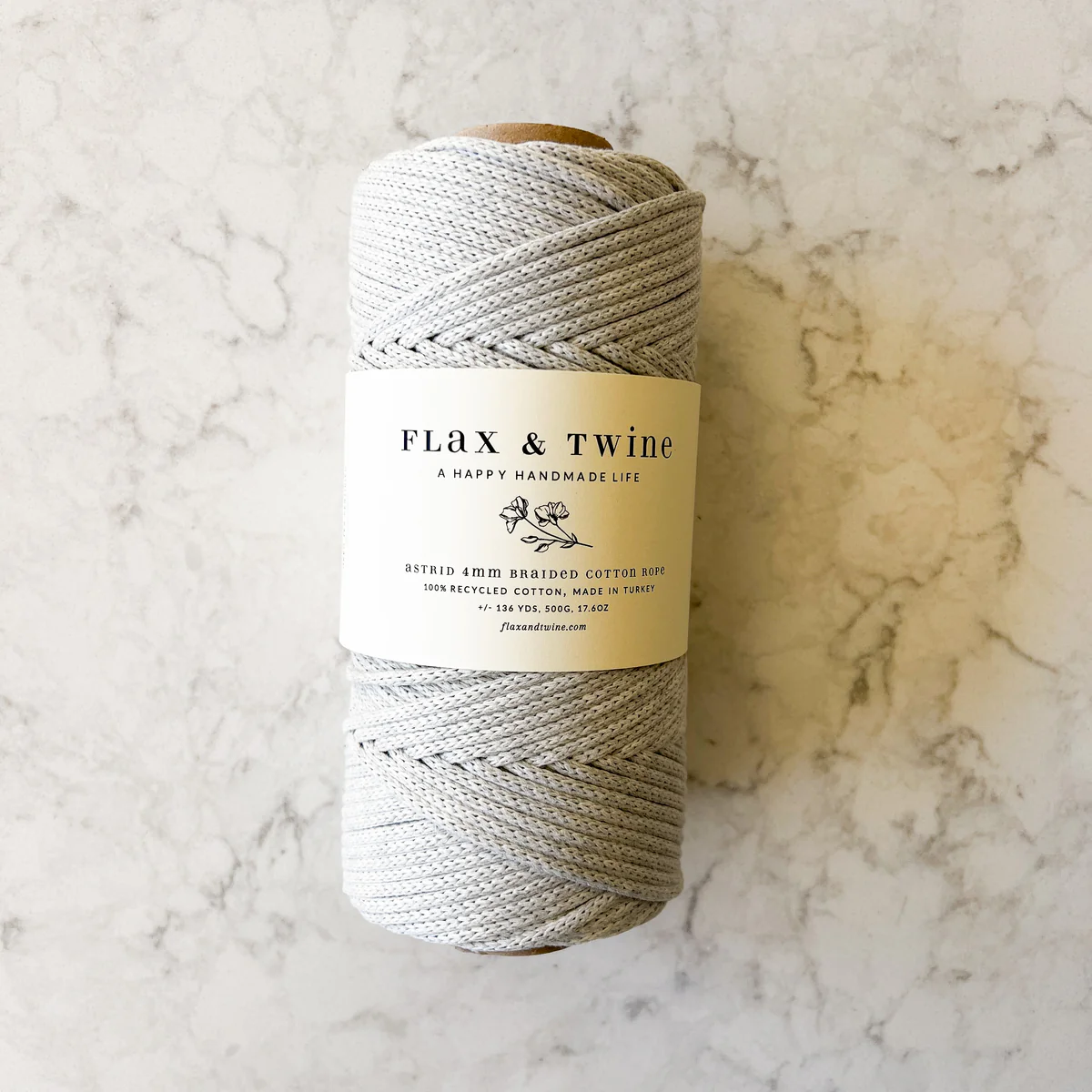 4mm Braided Cotton Rope — Flax & Twine, photo 5 of 7
