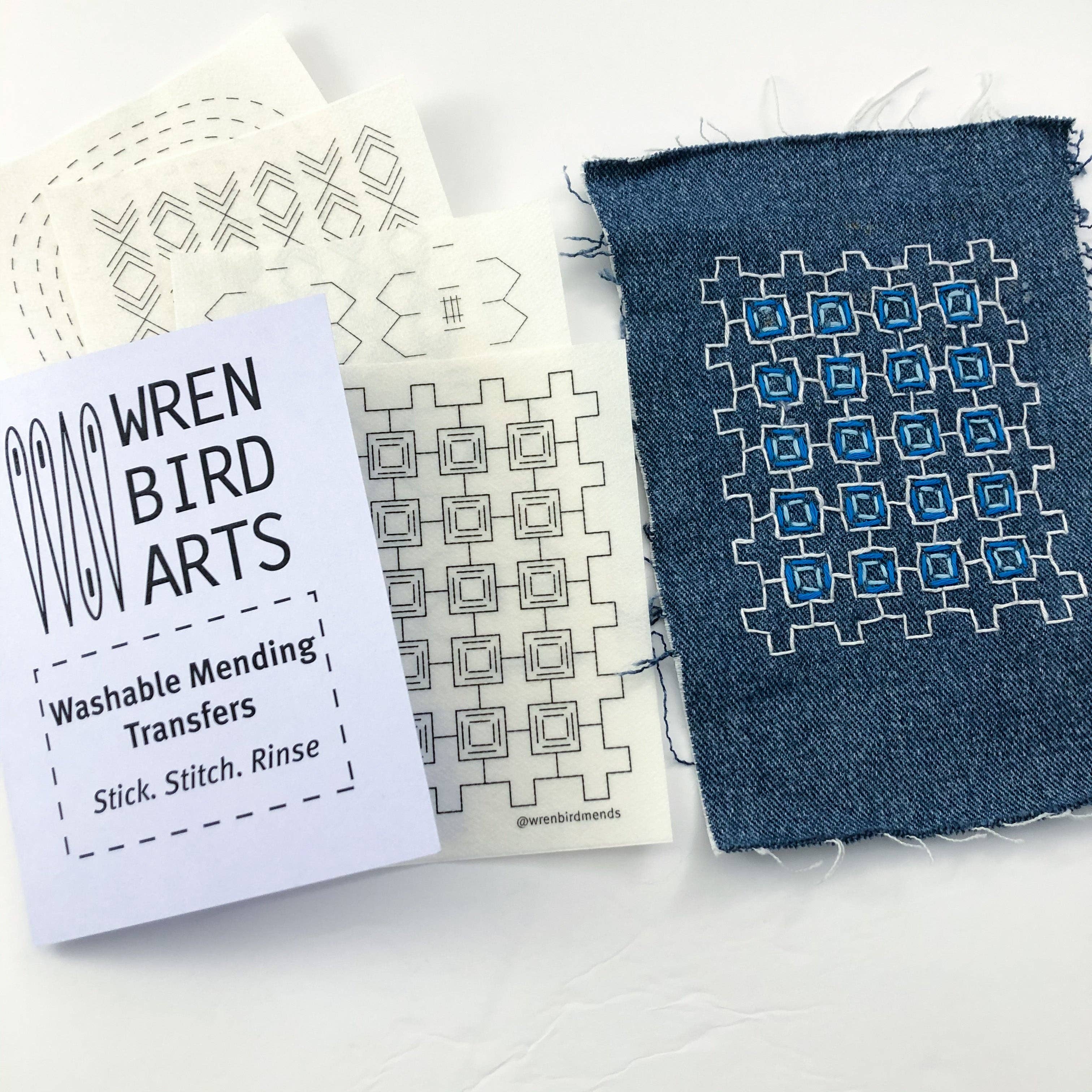 Washable Mending/Embroidery Transfers — Wren Bird Arts, photo 6 of 8