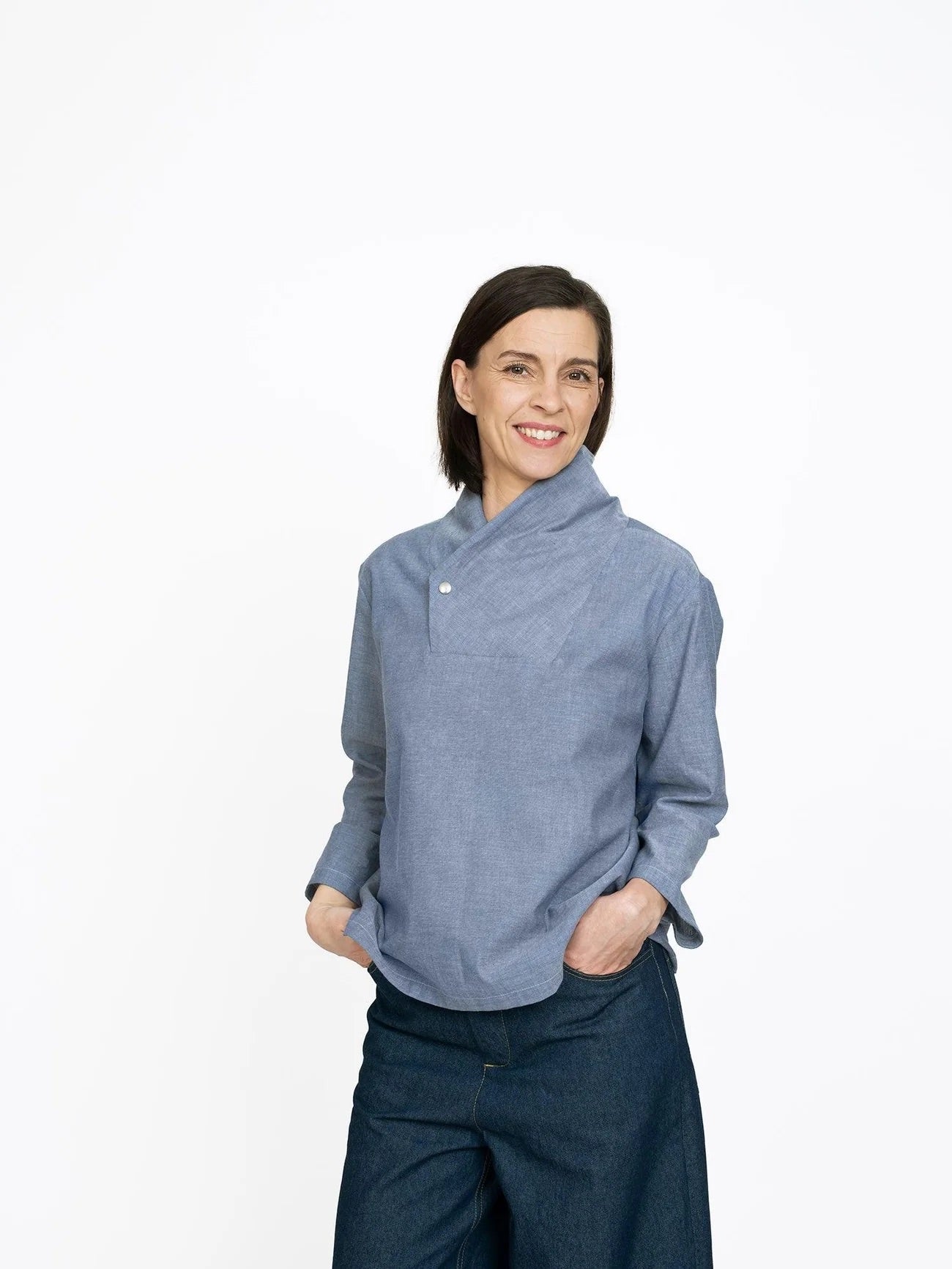 Wrap Collar Shirt — The Assembly Line, photo 5 of 6