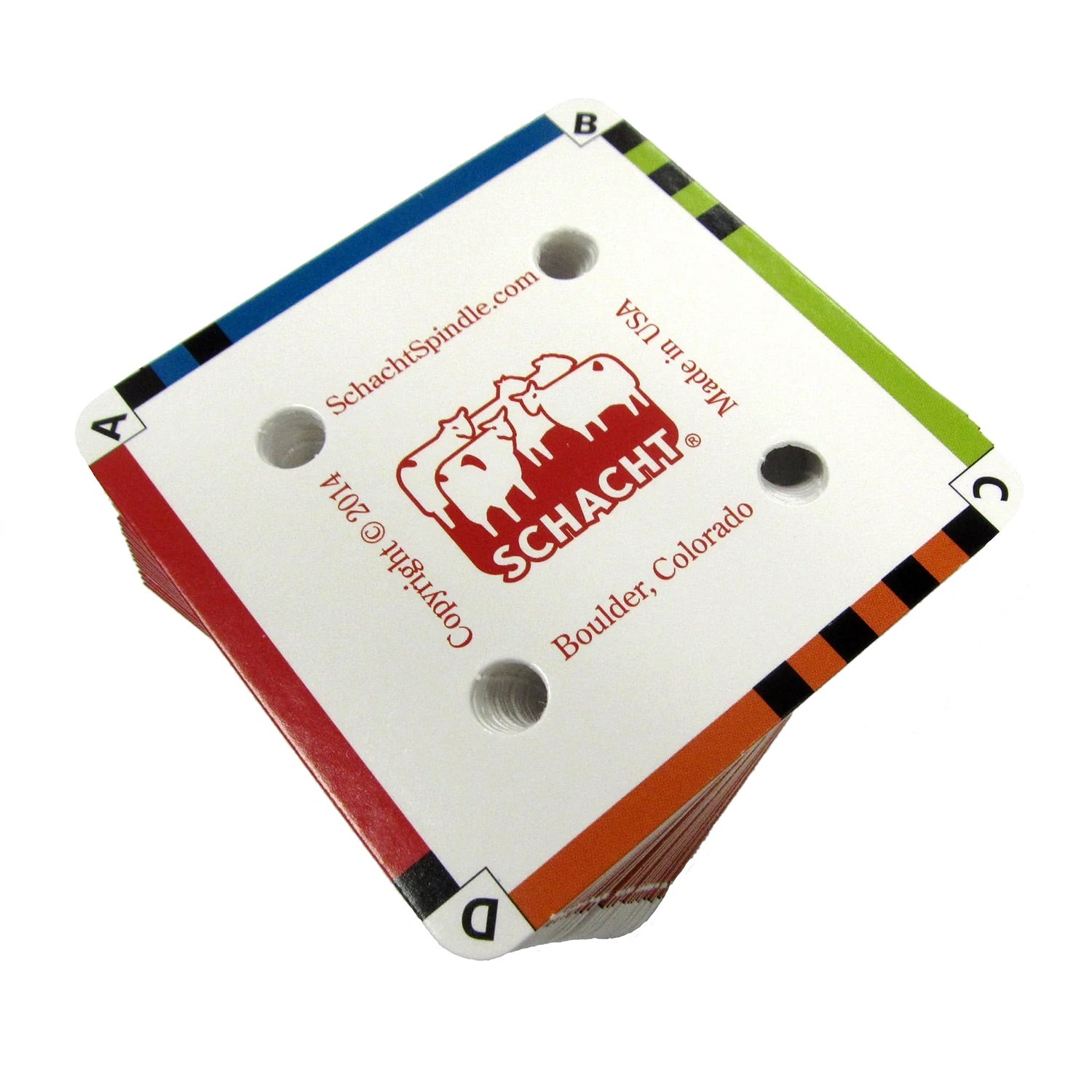 Tablet weaving cards — Schacht