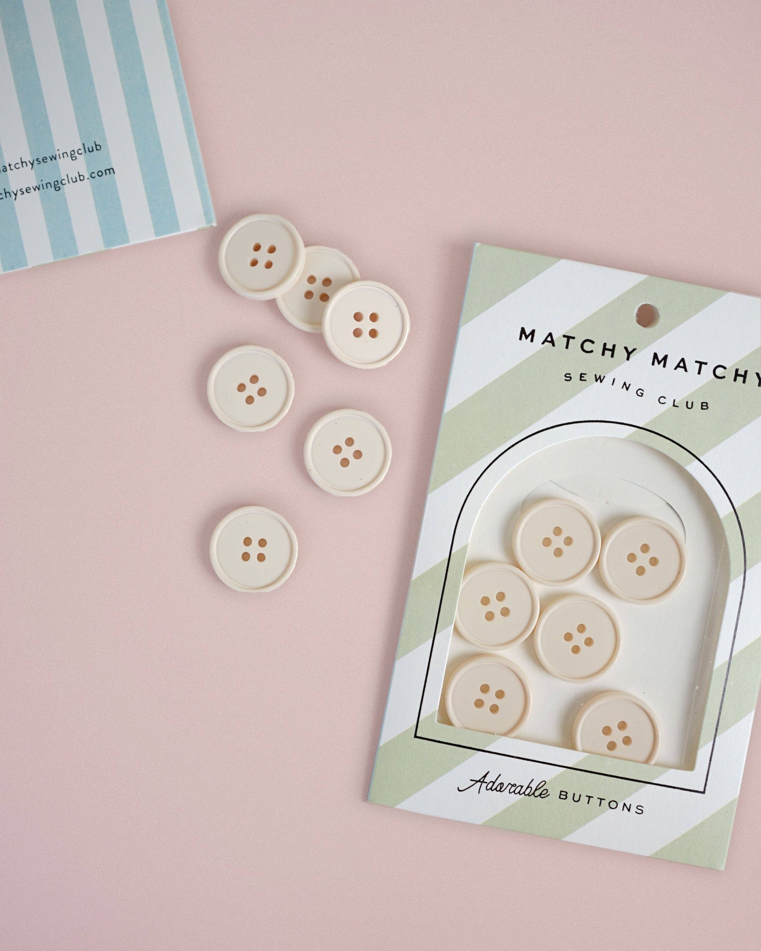 Retro Buttons (22mm) — Matchy Matchy Sewing Club, photo 7 of 8