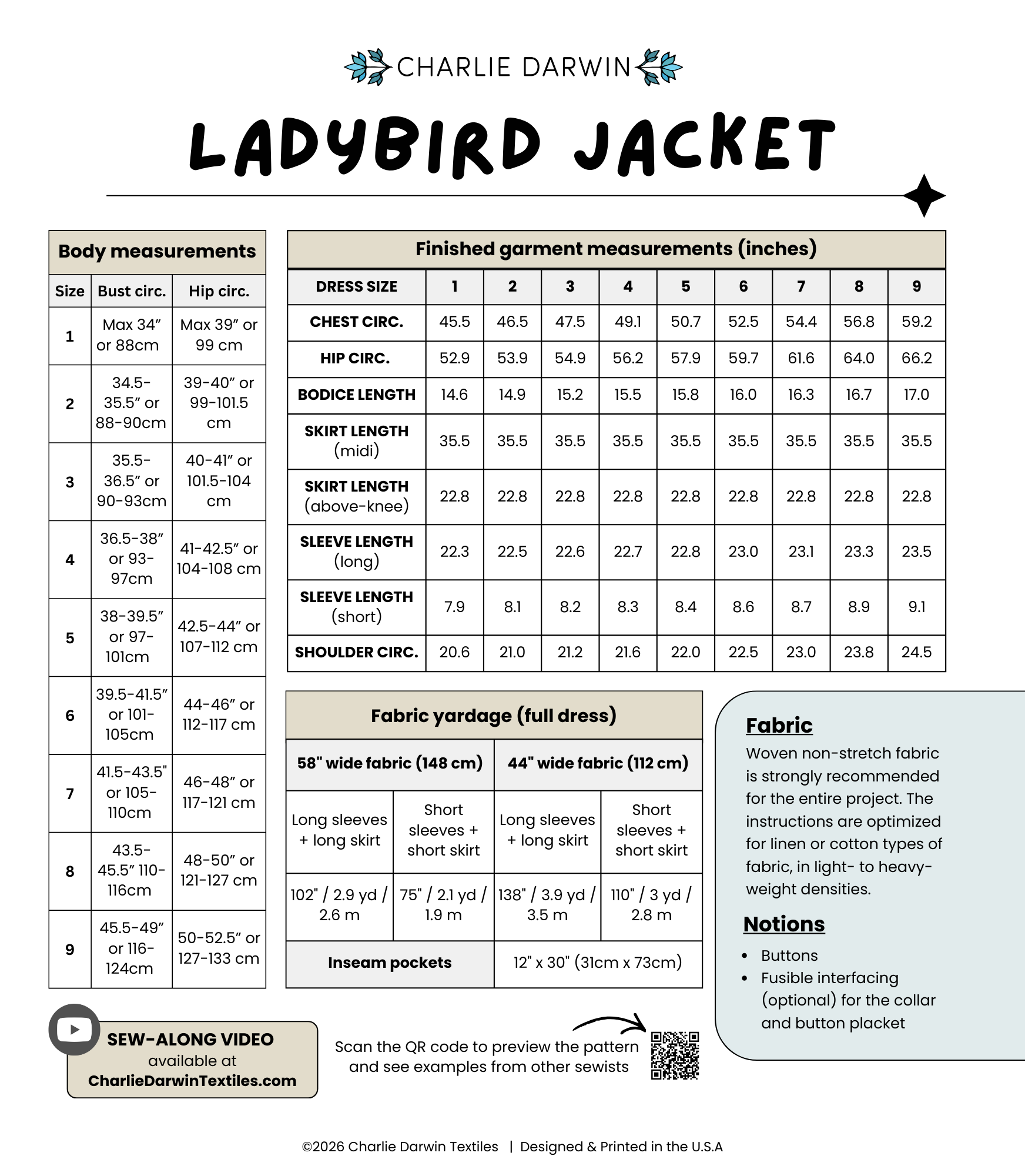 Ladybird Dress — Charlie Darwin Textiles, photo 3 of 3
