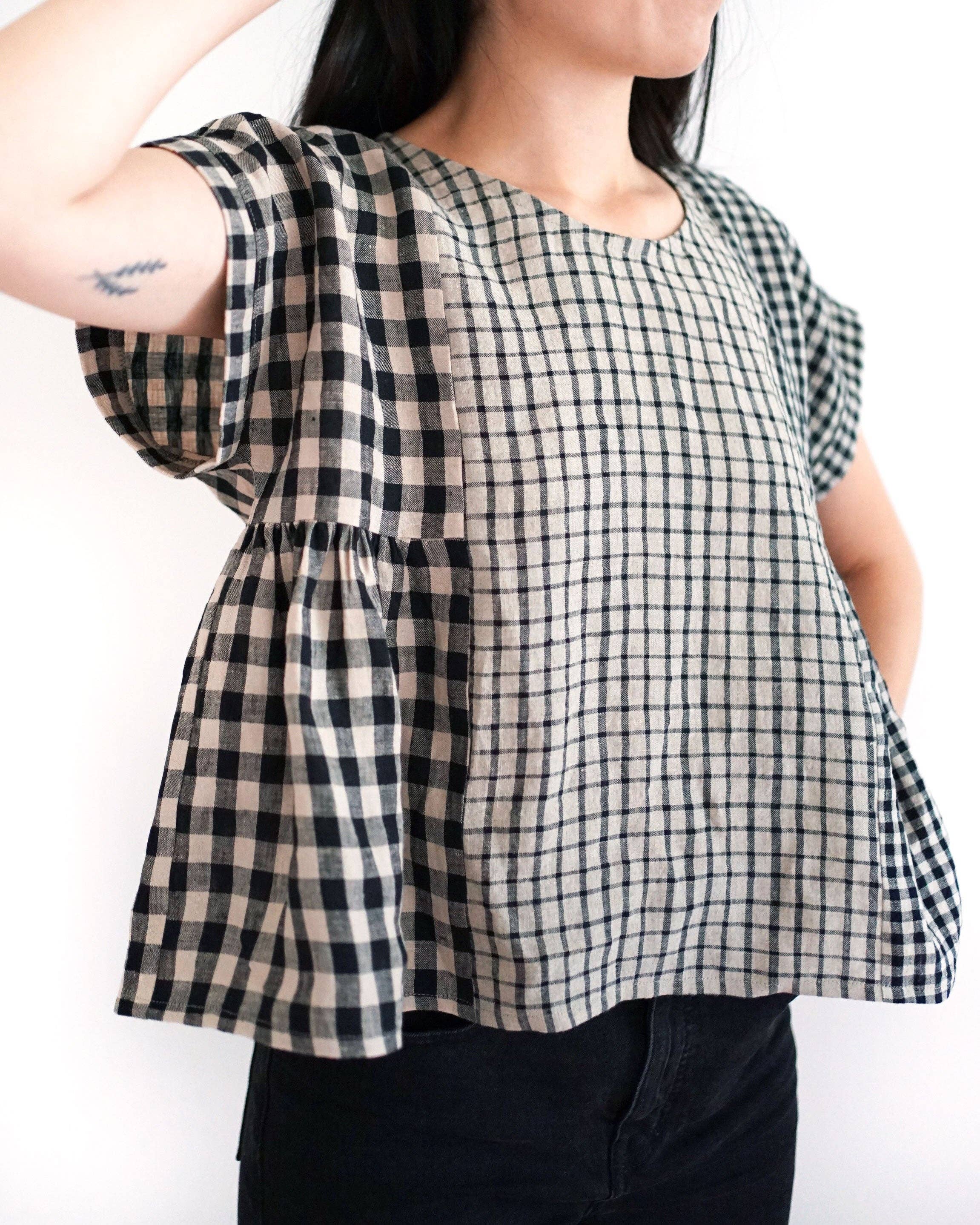 Collage Gather Top Printed Sewing Pattern, photo 7 of 8