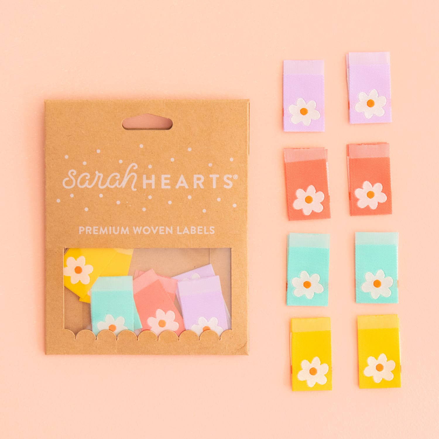 Daisy Tag woven labels — Sarah Hearts, photo 1 of 3