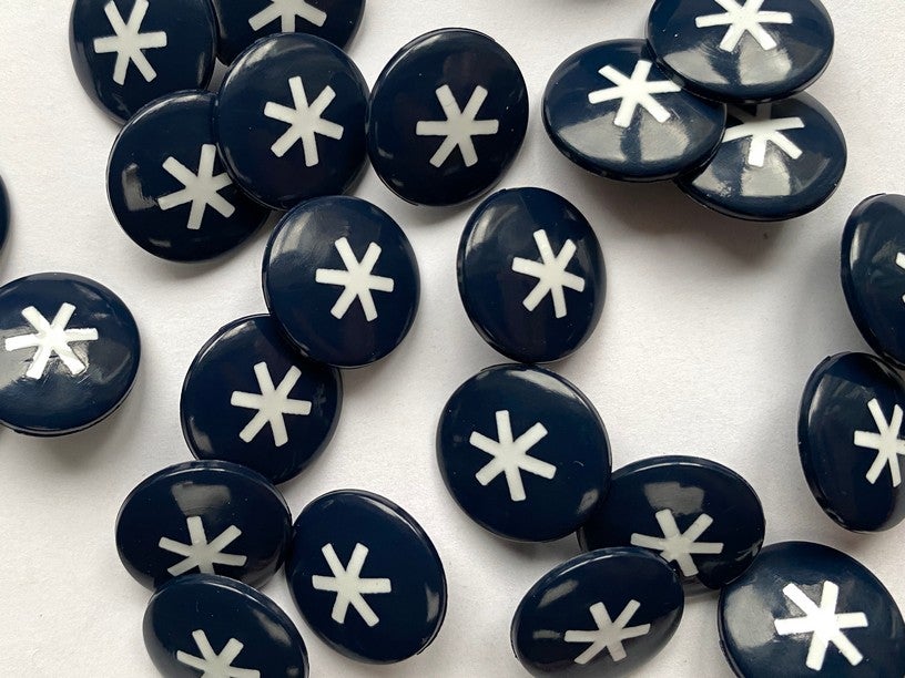 Navy Star Buttons