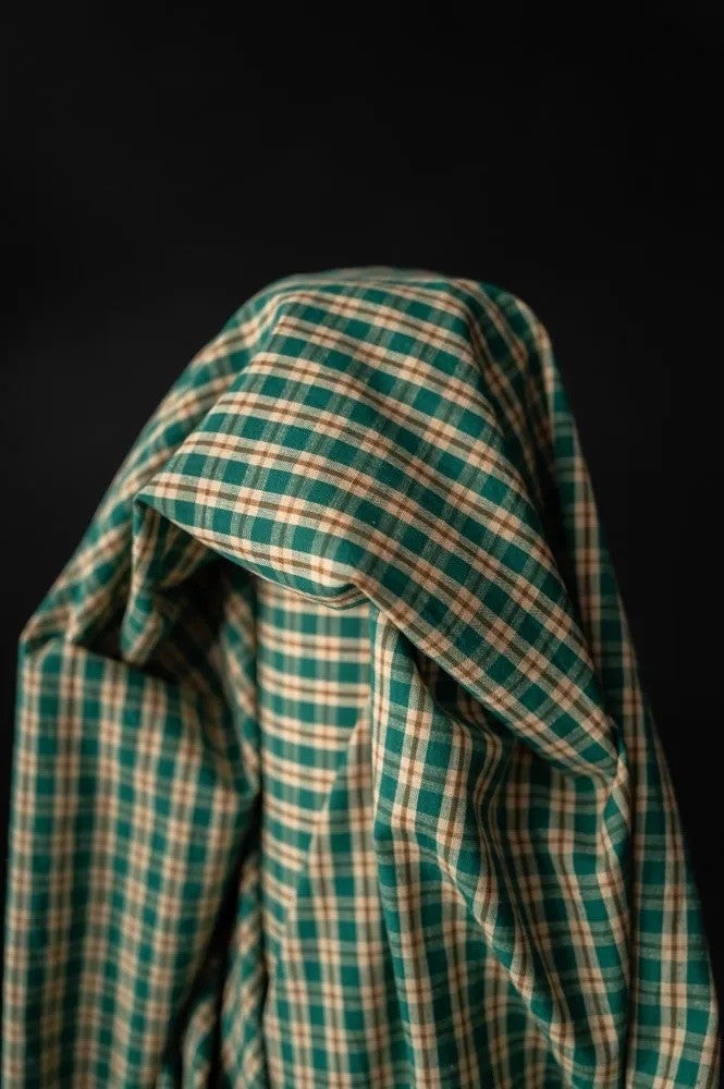 Herby Hopper Organic Cotton/Linen Check — Merchant and Mills, photo 2 of 2