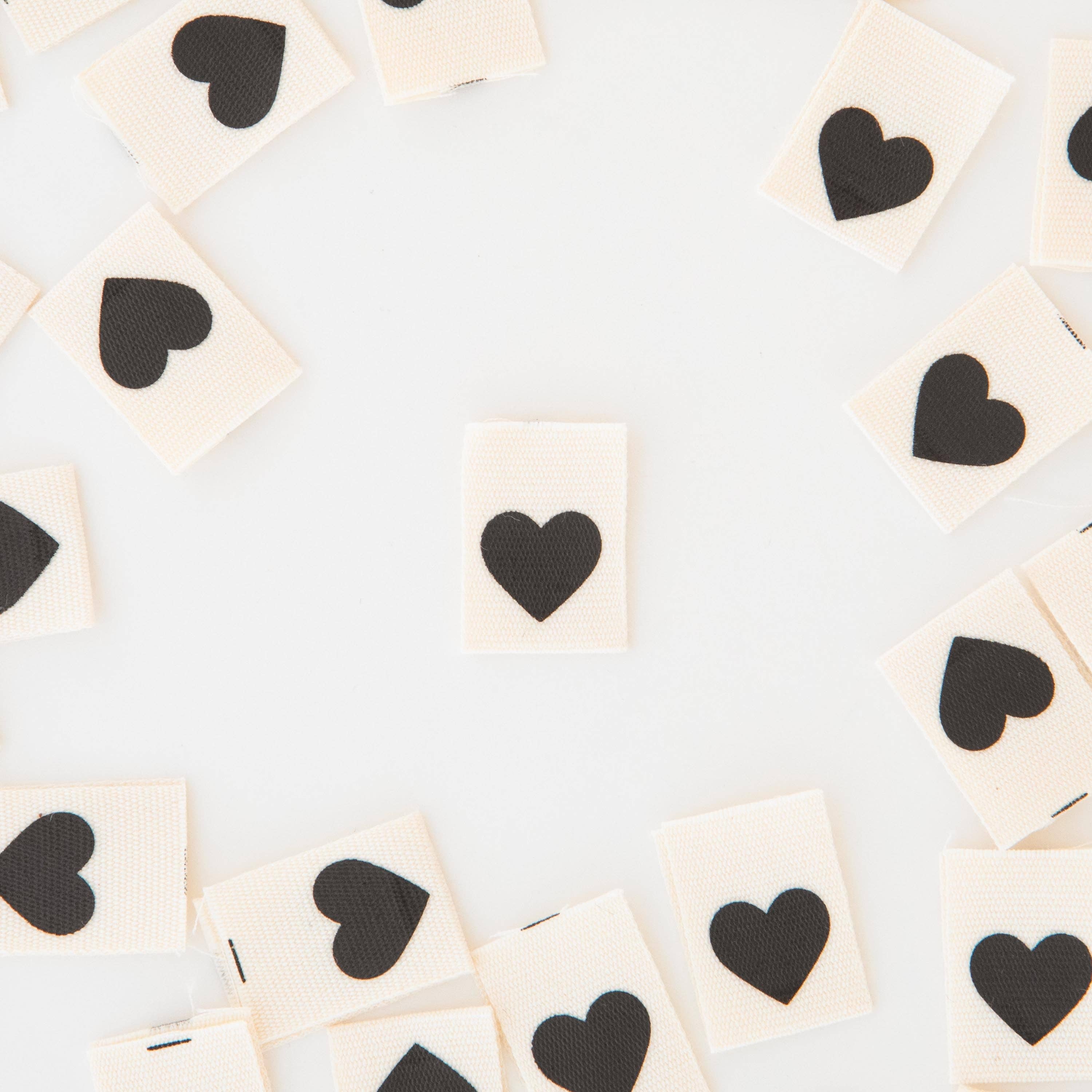 Black Hearts woven labels — Sarah Hearts, photo 2 of 3