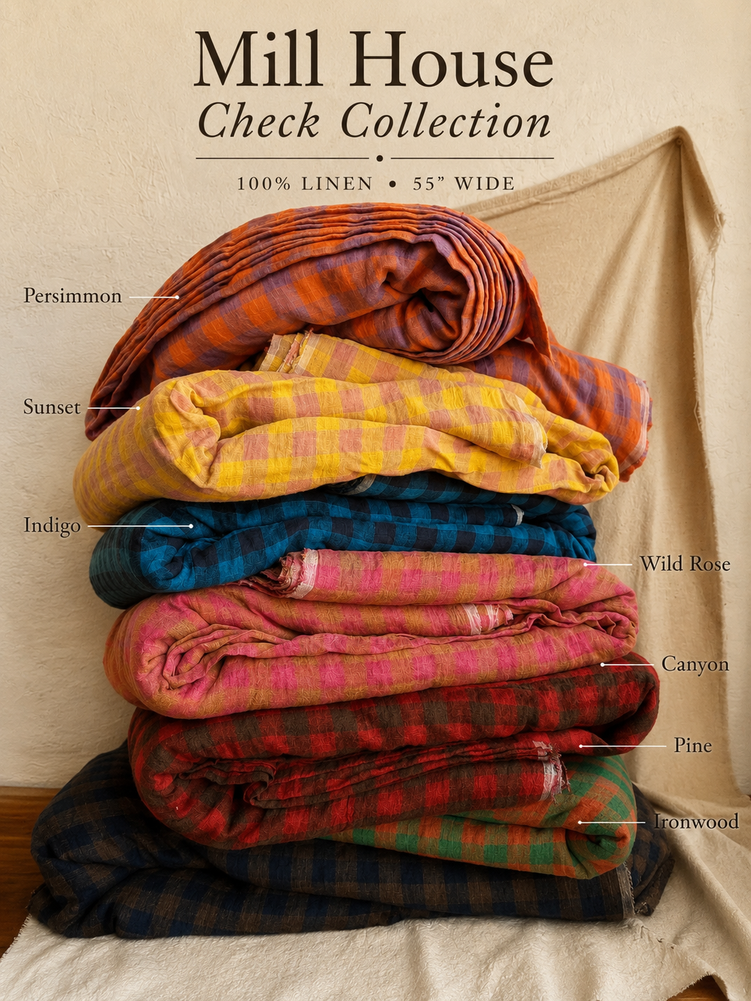 Mill House Check Linen — ISEE Fabric, photo 1 of 8