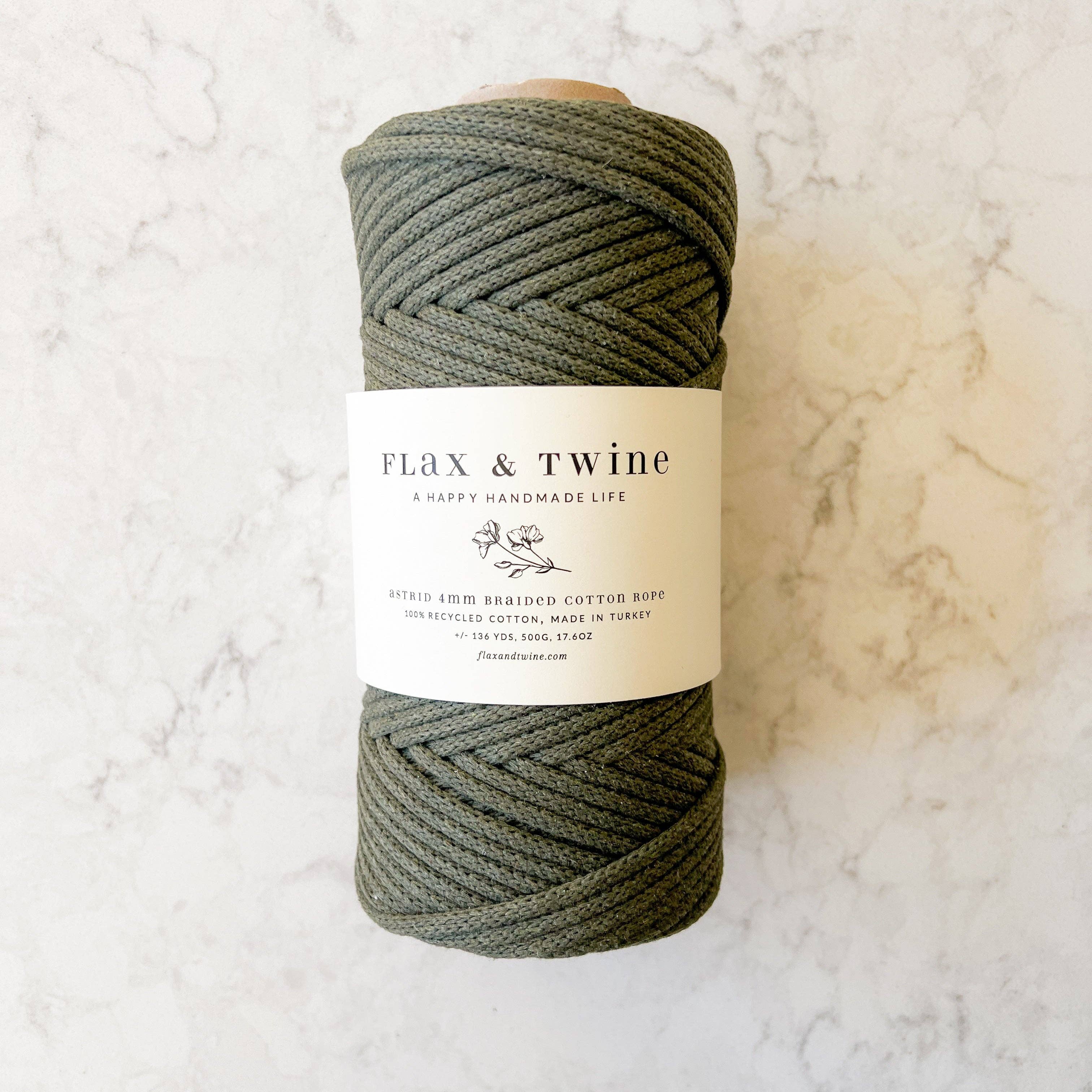 4mm Braided Cotton Rope — Flax & Twine, photo 7 of 7