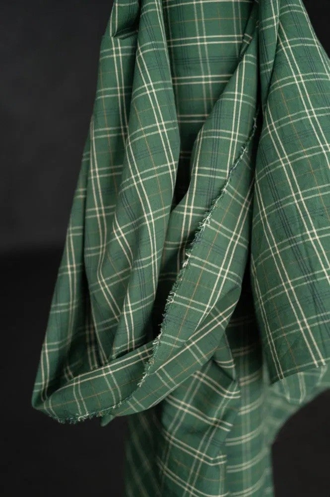 Hispi Organic Cotton/Linen Check — Merchant and Mills, photo 2 of 3