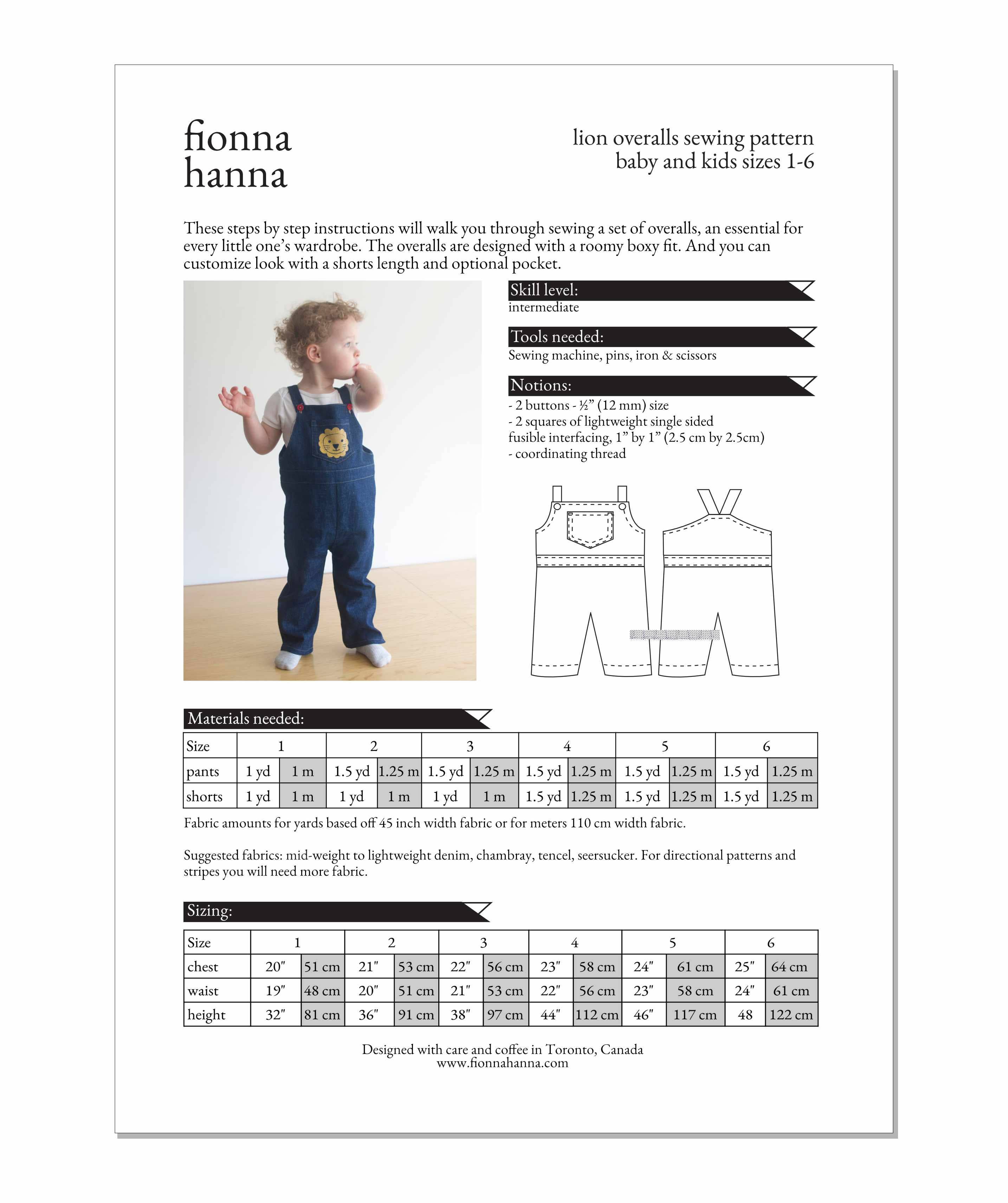 Lion Overalls — Fionna Hanna, photo 6 of 6