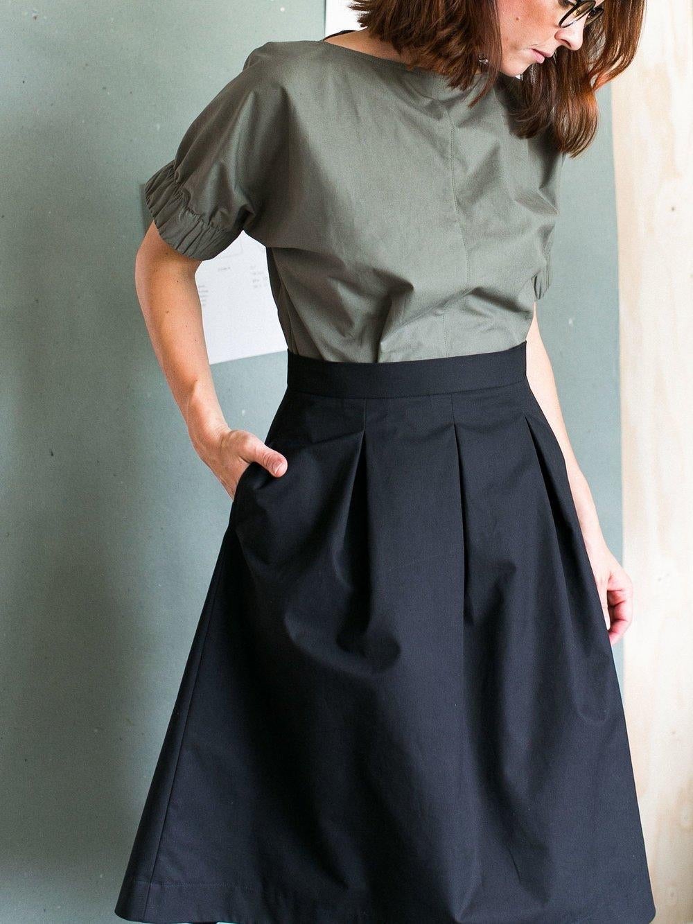Three Pleat Skirt — The Assembly Line, photo 2 of 4