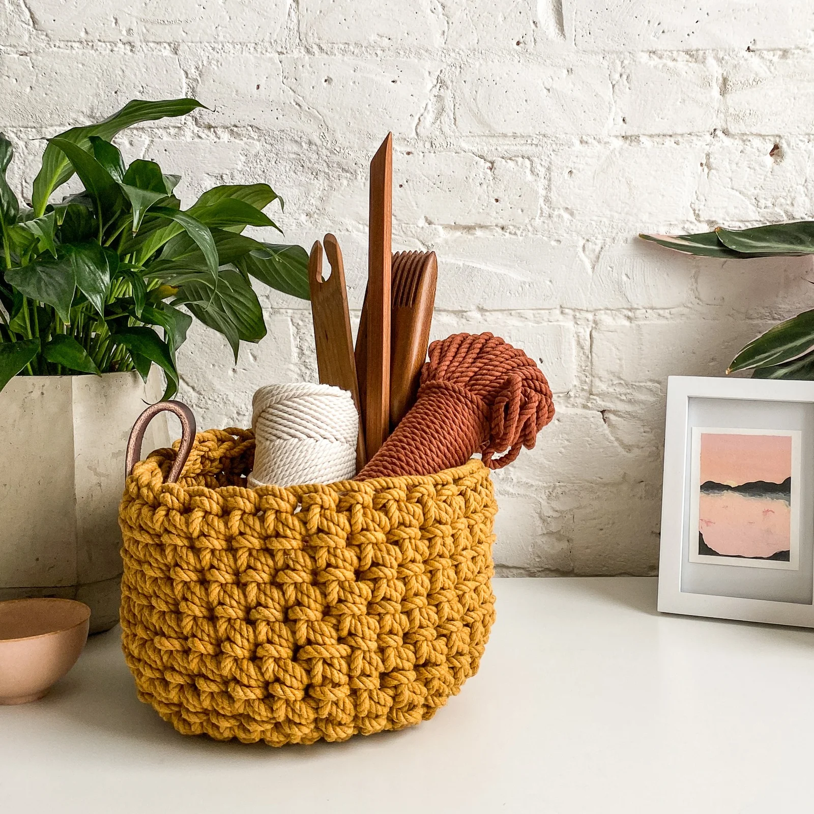 Chelsea Rope Basket Kit — Flax & Twine, photo 1 of 3
