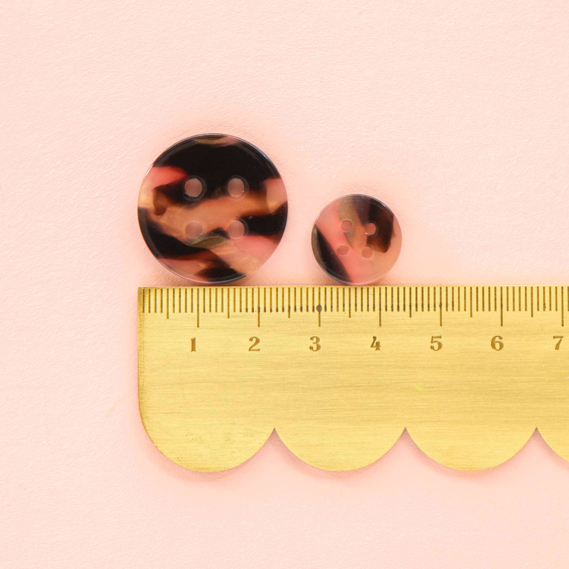 Tortoise Shell 1" Buttons — Sarah Hearts, photo 2 of 3