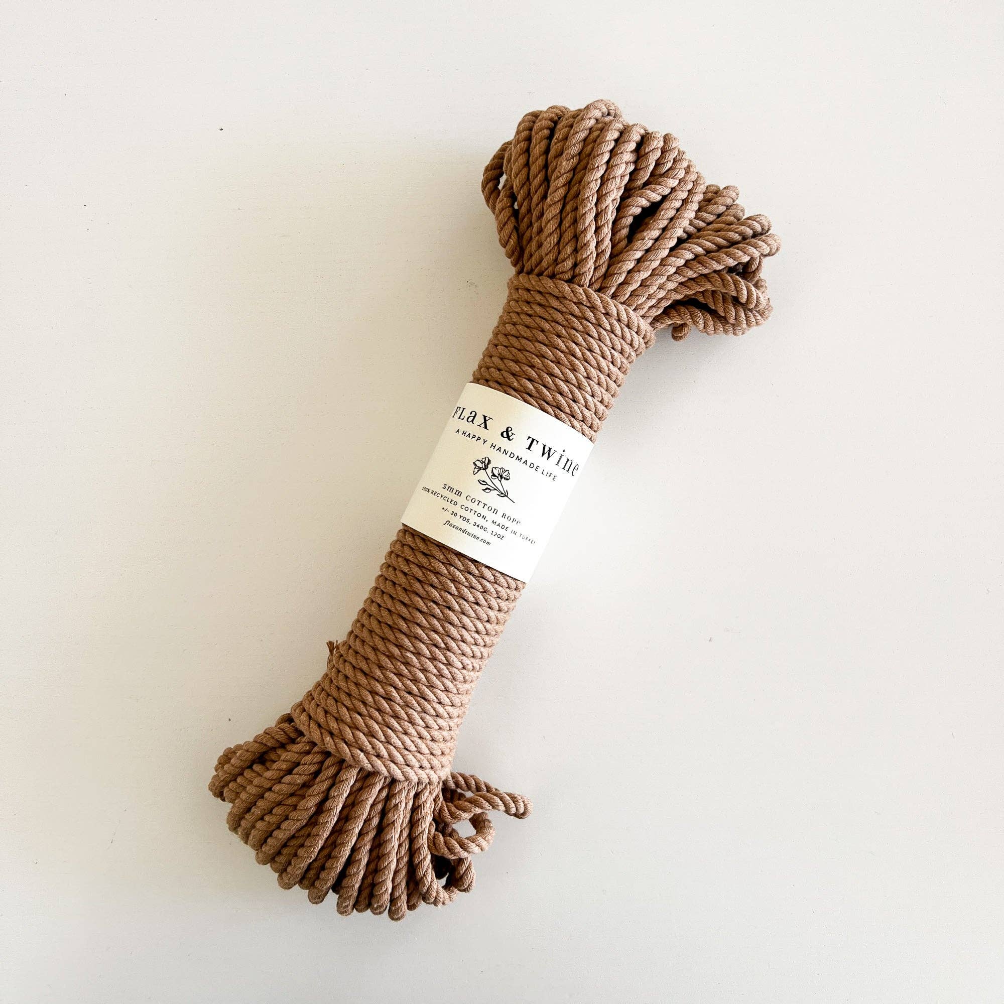 5mm Brenn Twisted Cotton Rope — Flax & Twine, photo 3 of 8