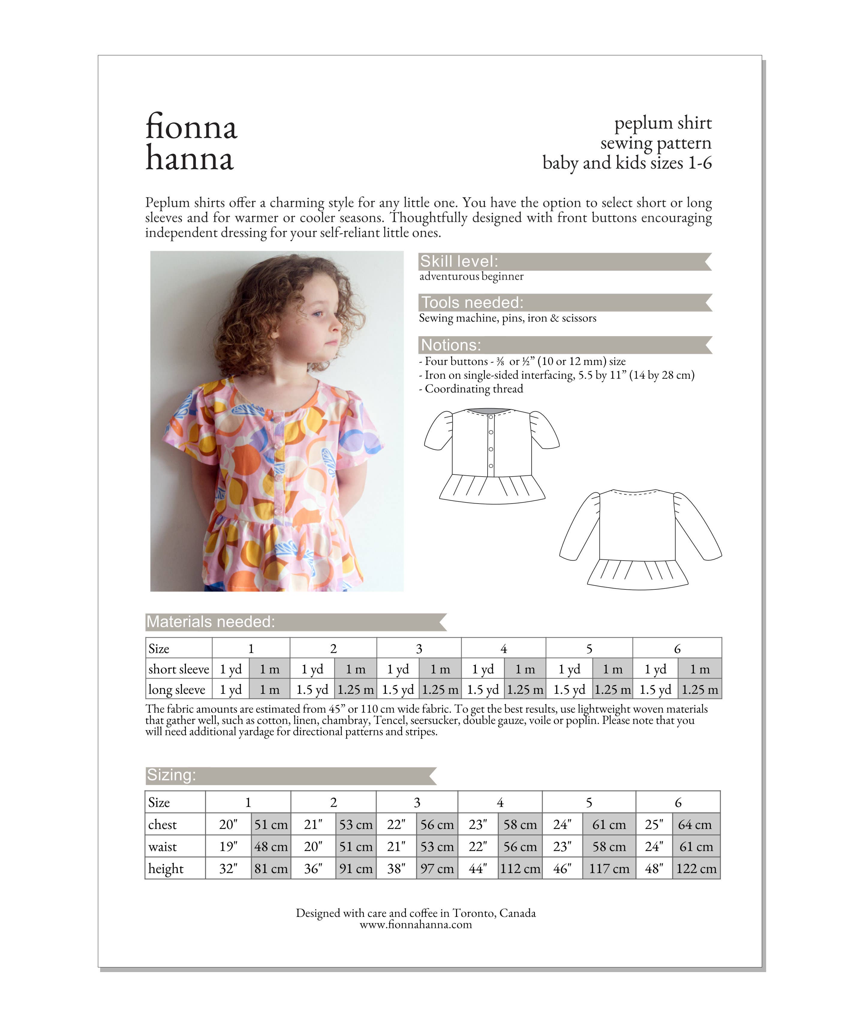Peplum Shirt — Fionna Hanna, photo 4 of 5